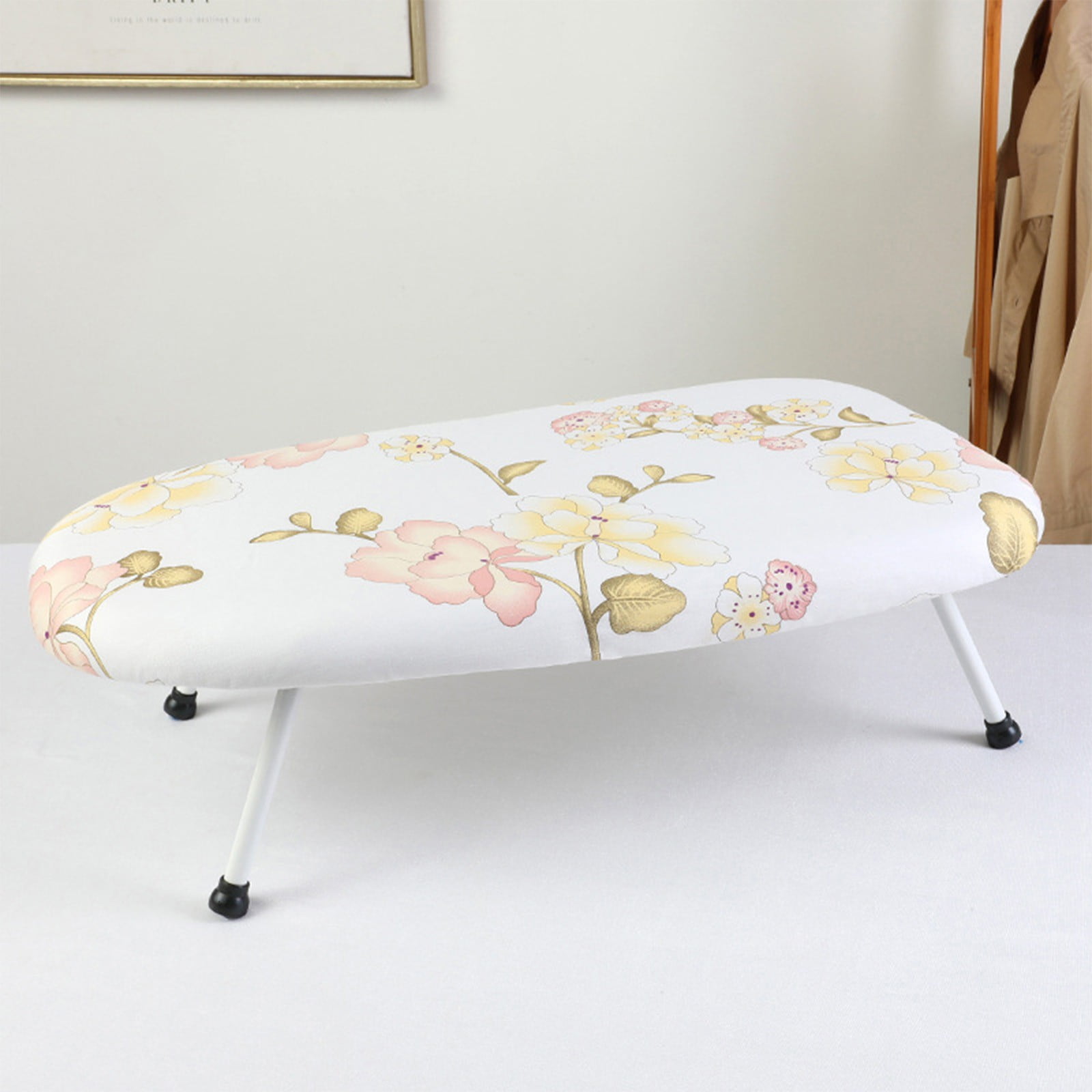 Kdkad Desktop Ironing Board, Small Folding Tabletop Iron Board with Heat-Resistant Cover, Portable for Dorm, Travel & Small Spaces, Mini Ironing Mat E - Image 3