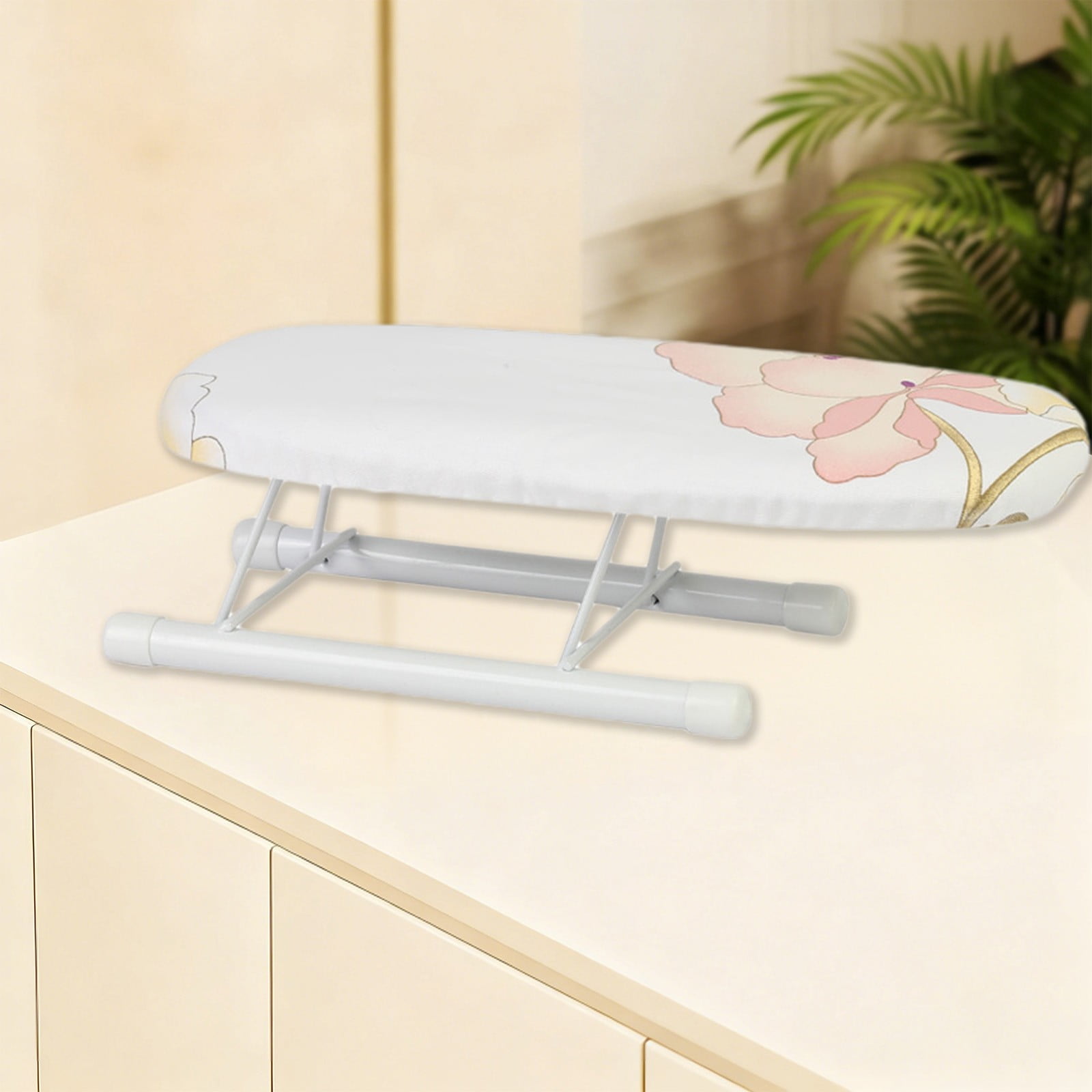 Kdkad Desktop Ironing Board, Small Folding Tabletop Iron Board with Heat-Resistant Cover, Portable for Dorm, Travel & Small Spaces, Mini Ironing Mat H - Image 2