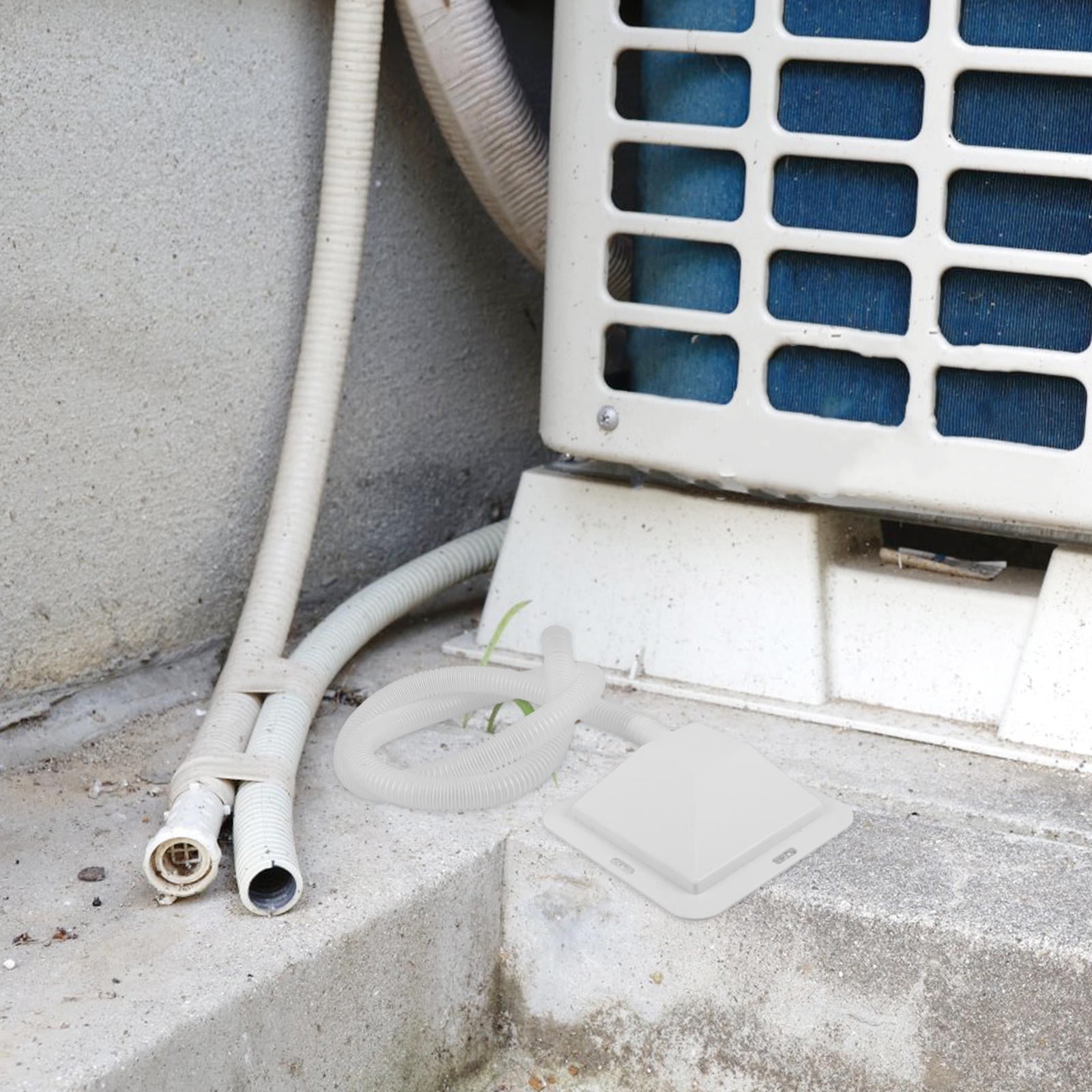 HOOWIFFY Air Conditioner Drip Pan Set with Plastic Drain Tray and Hose, Efficient Water Catcher for AC Units - Image 4