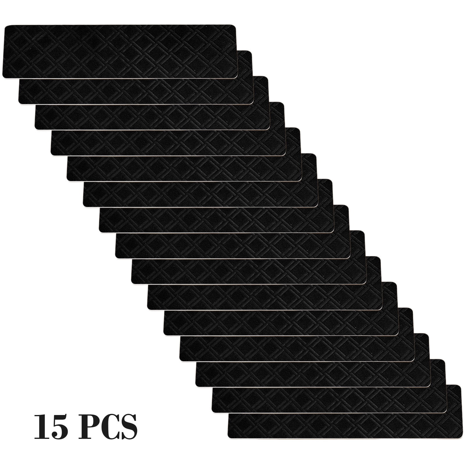 Chmadoxn 4-Piece Non-Slip Stair Treads, Self-Adhesive Striped Carpet Mats, Absorbent & Quiet Step Pads, Can Be Cut to Fit, Washable for Indoor Staircase Safety\u200b\u200b Gray - Image 2