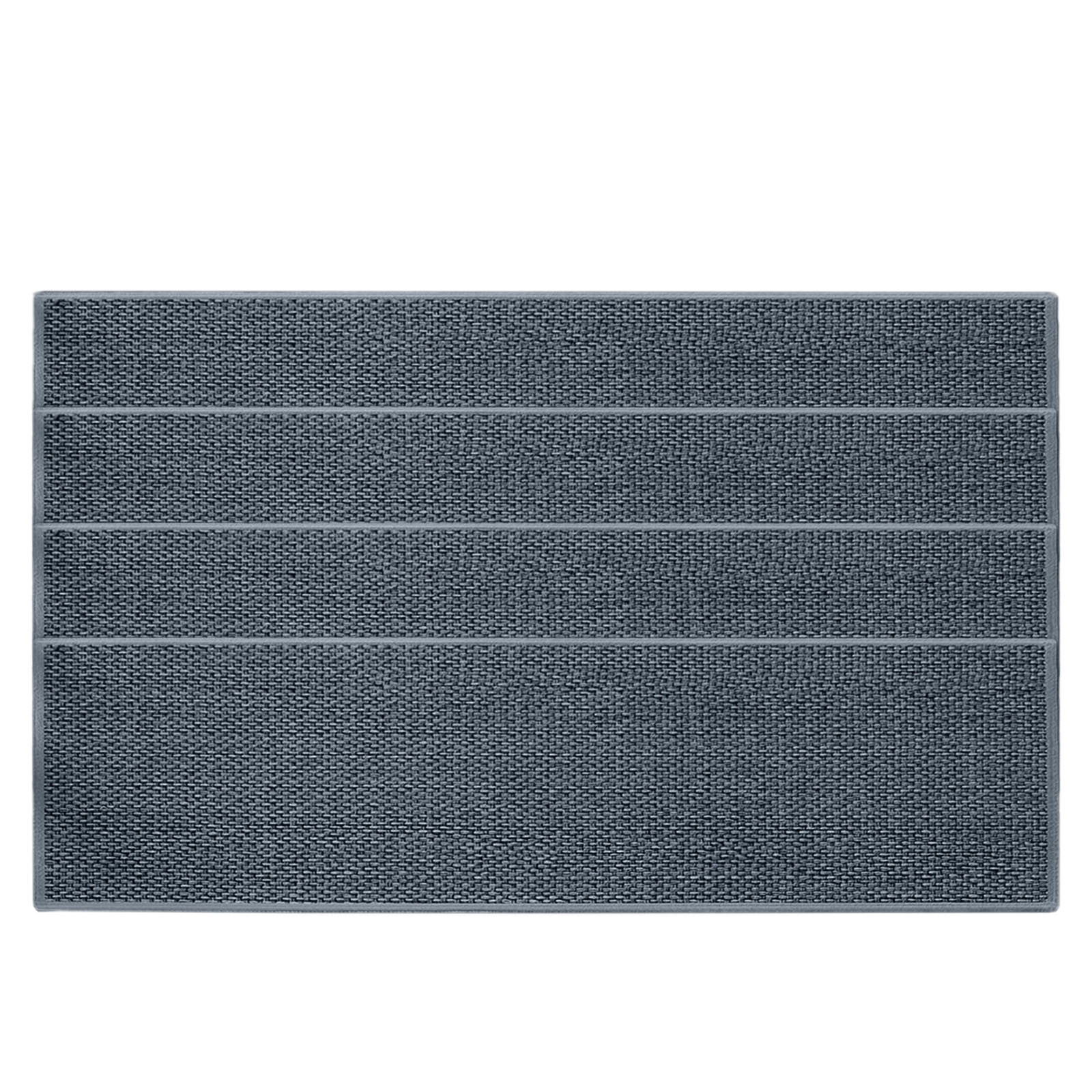 Chmadoxn 4-Piece Non-Slip Stair Treads, Self-Adhesive Striped Carpet Mats, Absorbent & Quiet Step Pads, Can Be Cut to Fit, Washable for Indoor Staircase Safety\u200b\u200b Gray 1 - Image 2