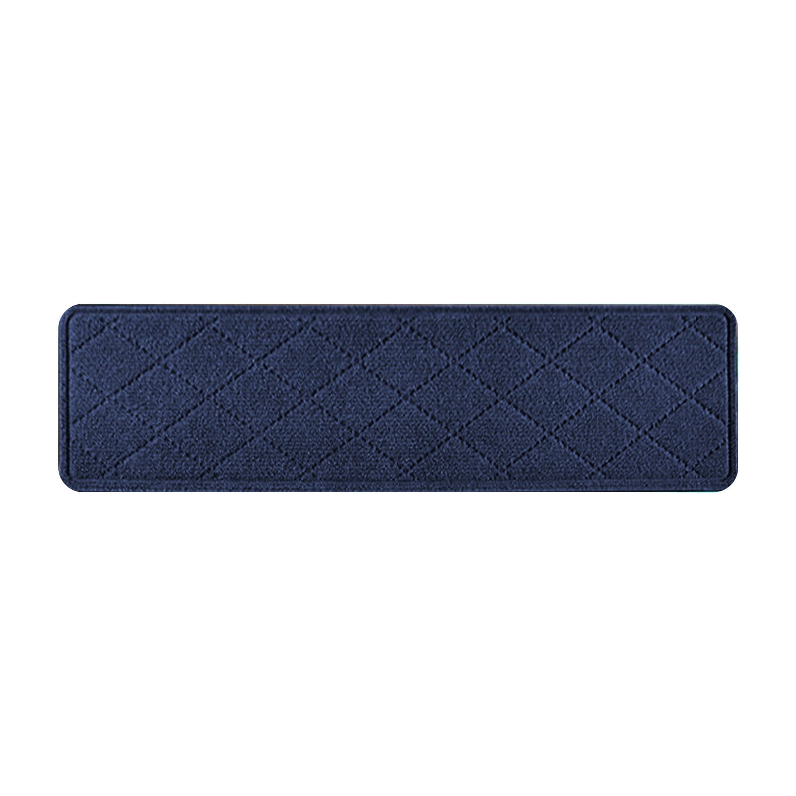 Chmadoxn 4-Piece Non-Slip Stair Treads, Self-Adhesive Striped Carpet Mats, Absorbent & Quiet Step Pads, Can Be Cut to Fit, Washable for Indoor Staircase Safety\u200b\u200b Navy - Image 2