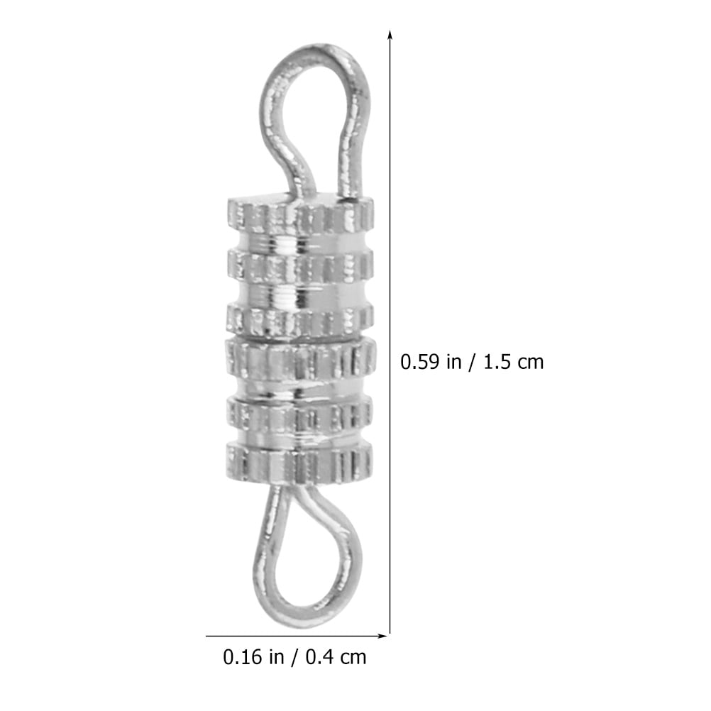 HOOWIFFY 50Pcs Jewelry Connector Clasp with Safety Screw Lock for Bracelets - Image 4