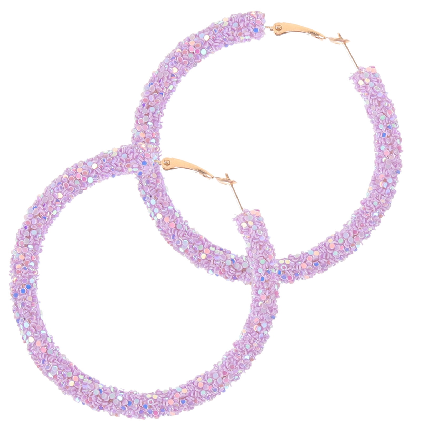 HOOWIFFY oversized earrings for women Violet 1 Pair - Image 4