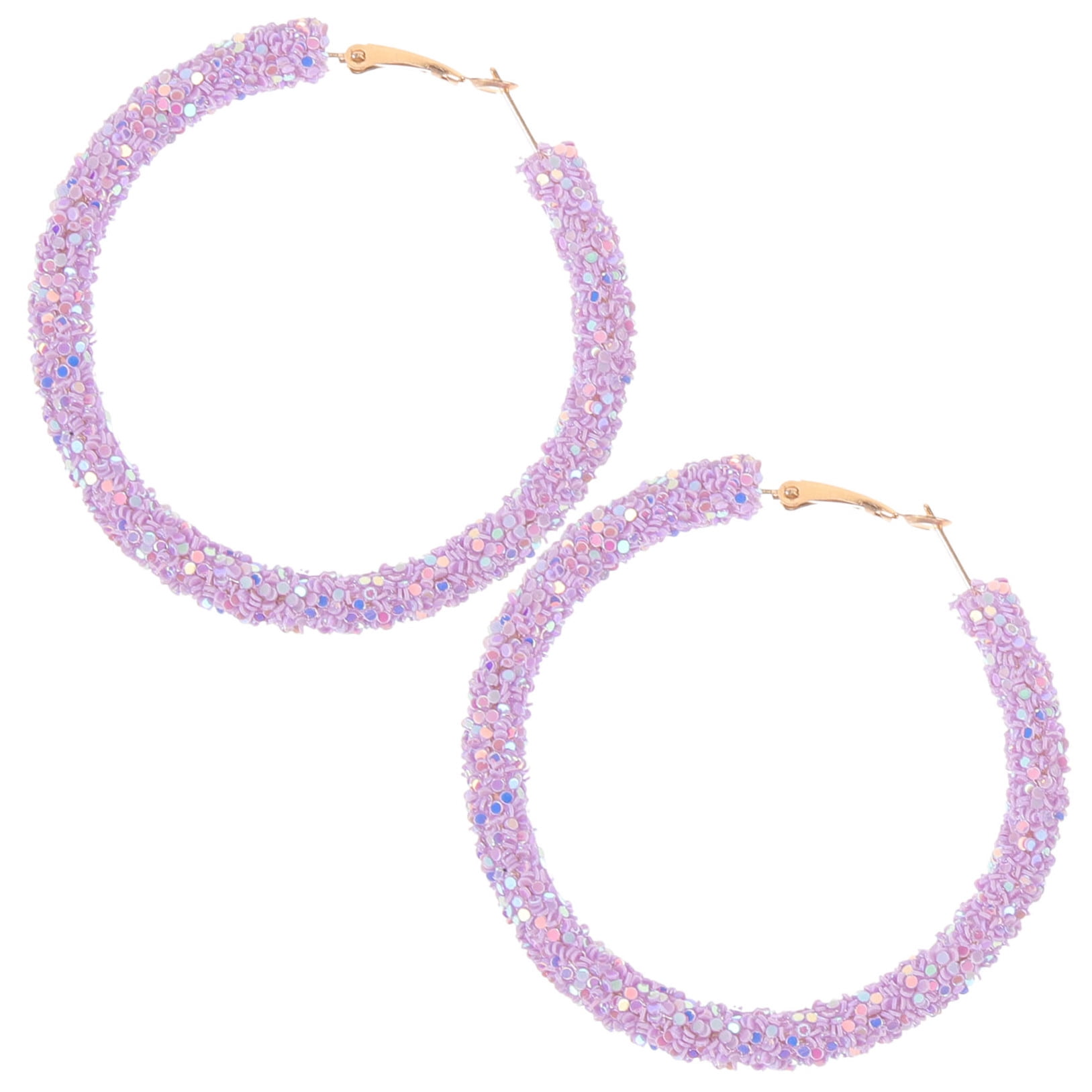 HOOWIFFY oversized earrings for women Violet 1 Pair - Image 5