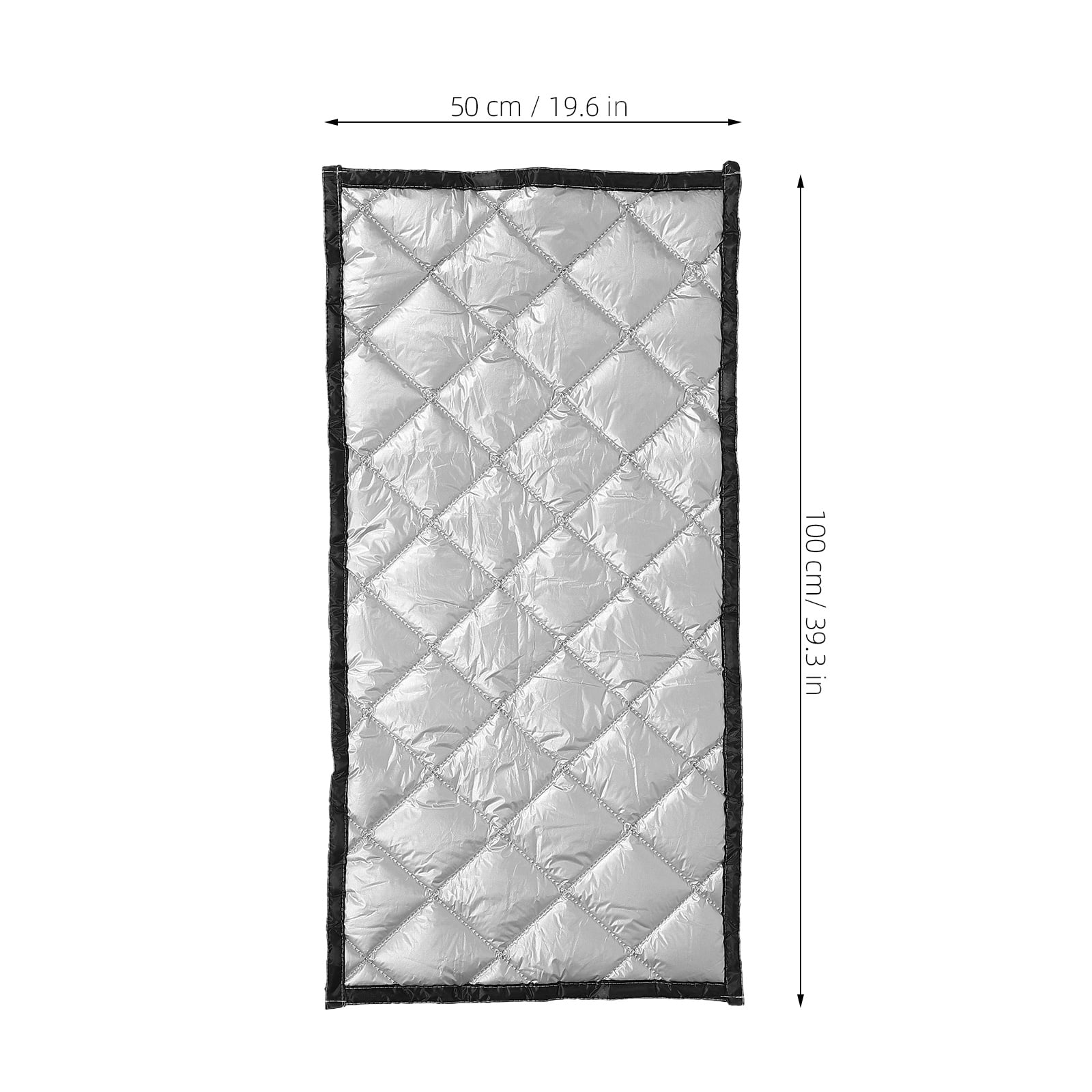 HOOWIFFY Thermal Insulated Soundproof Curtains Silver Oxford Cloth Noise Cancelling for Home Theater 1Pack - Image 2