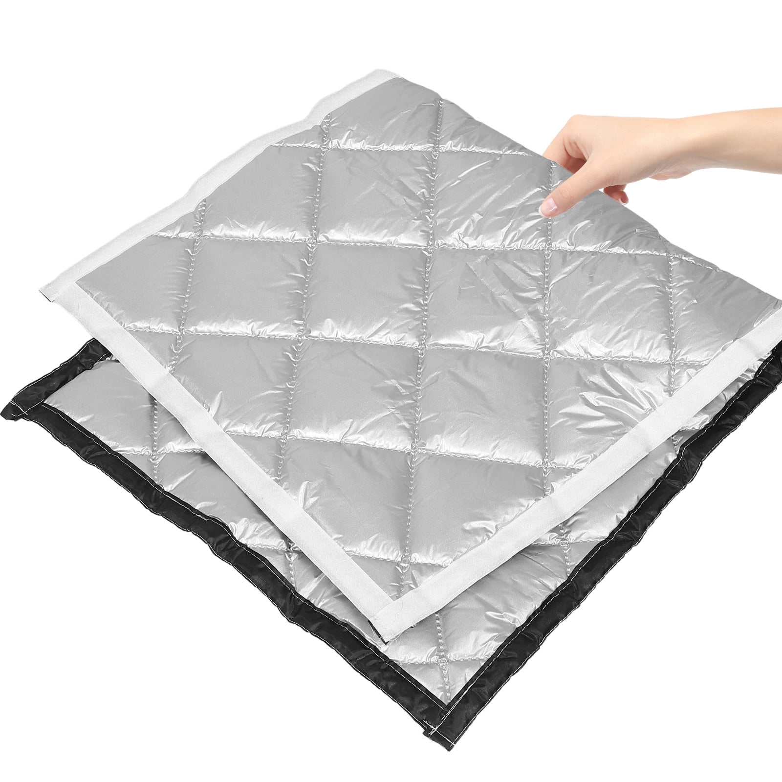 HOOWIFFY Thermal Insulated Soundproof Curtains Silver Oxford Cloth Noise Cancelling for Home Theater 1Pack - Image 5