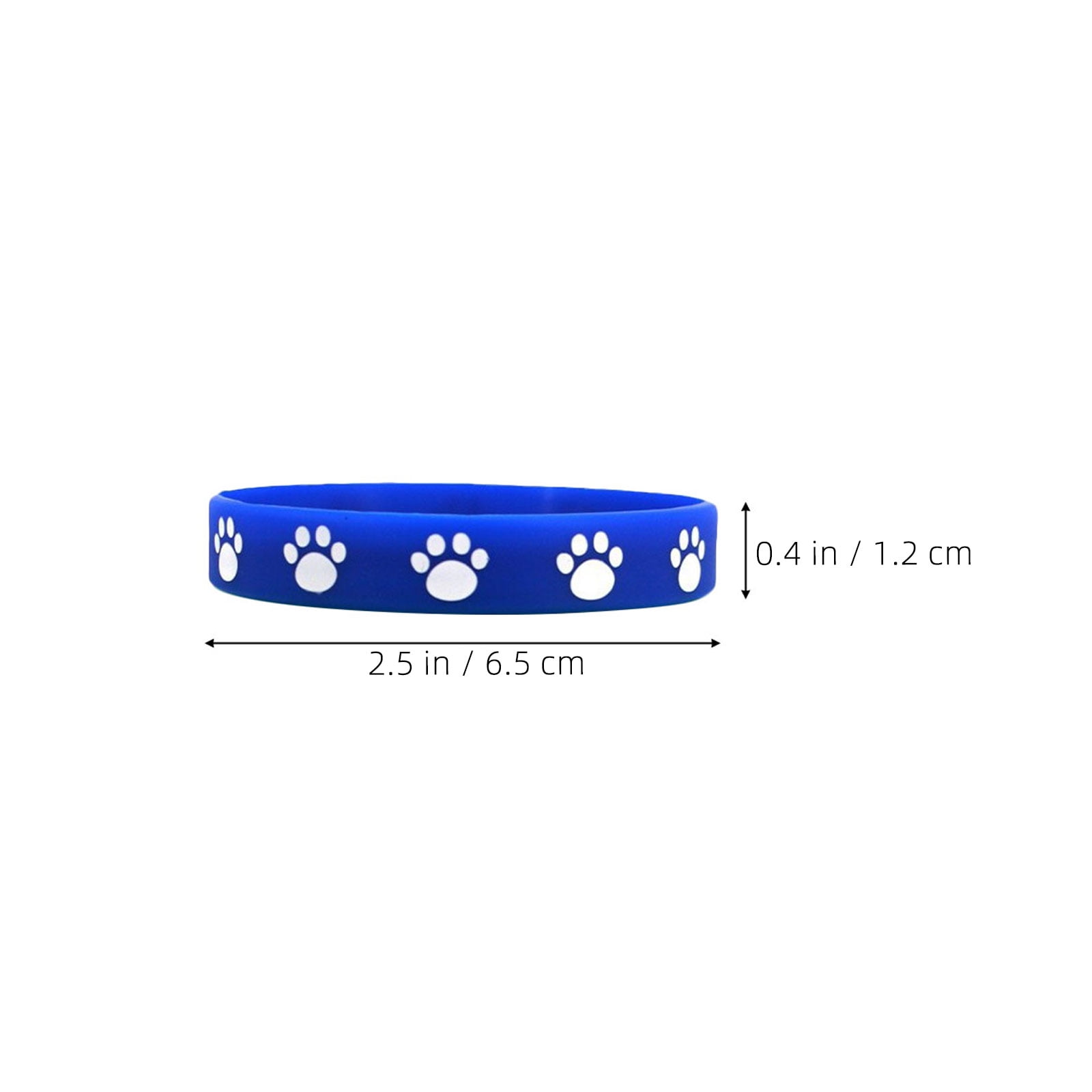 HOOWIFFY 32Pcs Cute Dog Paw Print Silicone Bracelets Soft Comfortable Wristbands - Image 7