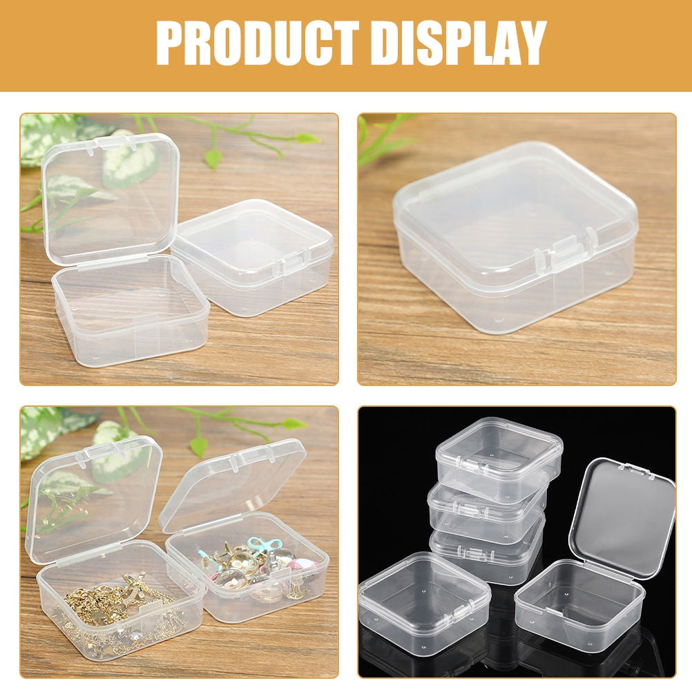 HOOWIFFY 55Pcs Small Storage Box Plastic Containers with Lids - Image 3