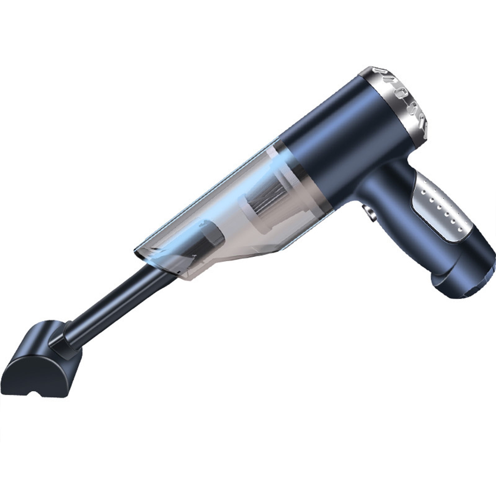 Chmadoxn Cordless Vacuum Cleaner, Portable Handheld Car Vacuum Cleaner - 50W 9000Pa Strong Suction, 7.4V USB Rechargeable, Mini Folding Design with 6 Accessories, Black ABS Dust Buster for Car/Home - Image 2