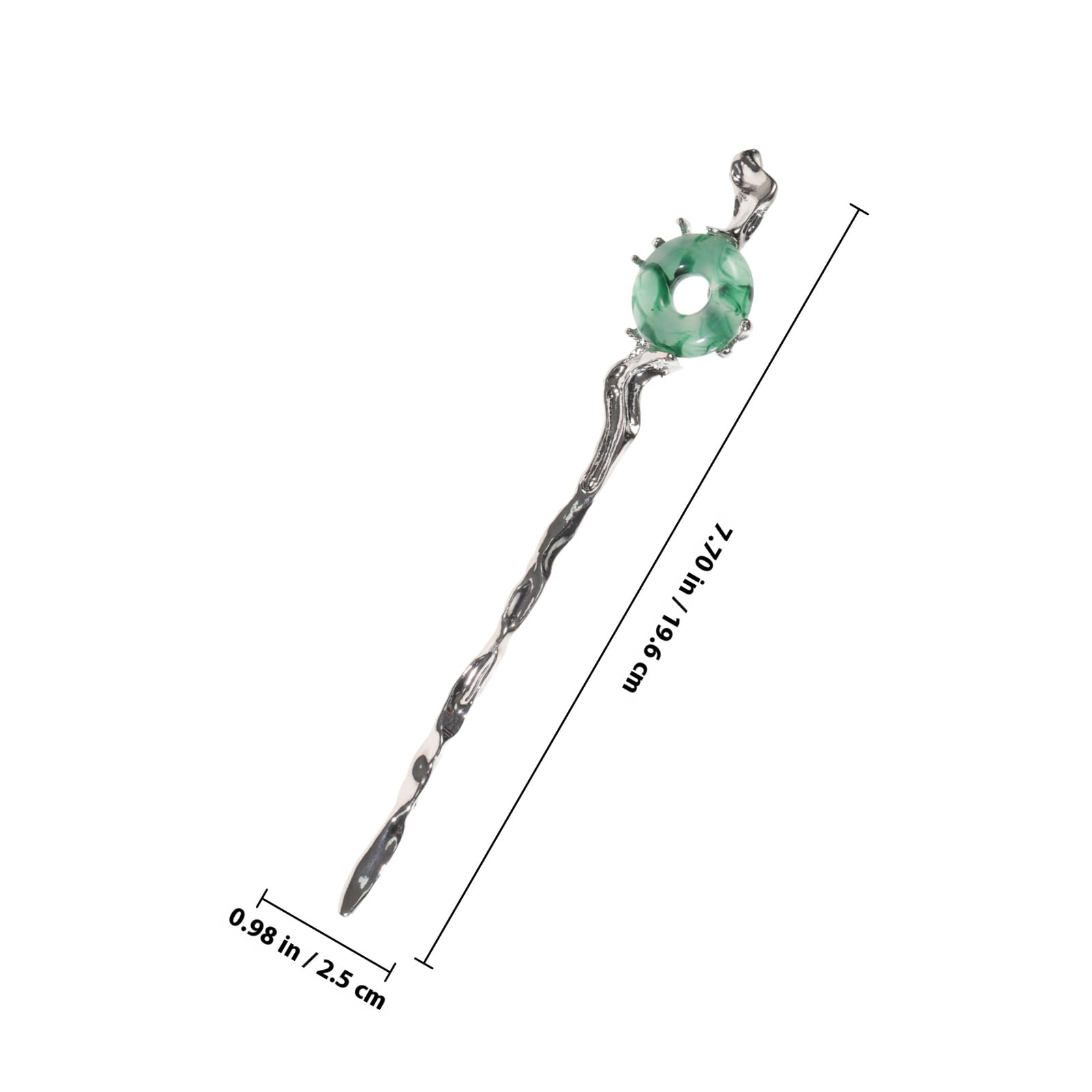HOOWIFFY 2pcs Silver Hair Chopstick Vintage Hair Sticks Women for Night Out and Recital - Image 2