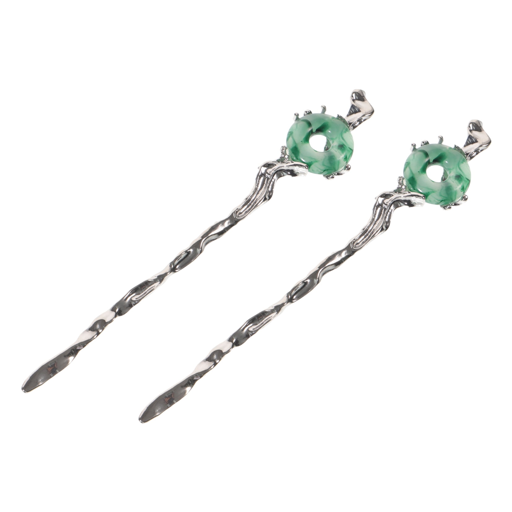 HOOWIFFY 2pcs Silver Hair Chopstick Vintage Hair Sticks Women for Night Out and Recital - Image 7