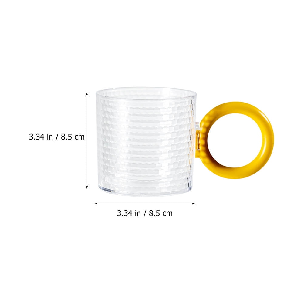 HOOWIFFY 2Pcs Reusable Bathroom Mouthwash Cups with Handle Large Capacity As Material Drinking Tumblers - Image 2