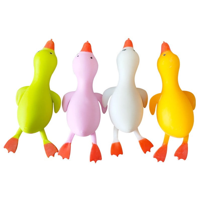 Darzheoy Squeeze Glitter Ducks Fidget Toys Pack Stress Relief Sensory Toys for Kids Adults Anxiety Relief Squeeze Toys (Random, 1pc) O - Image 1