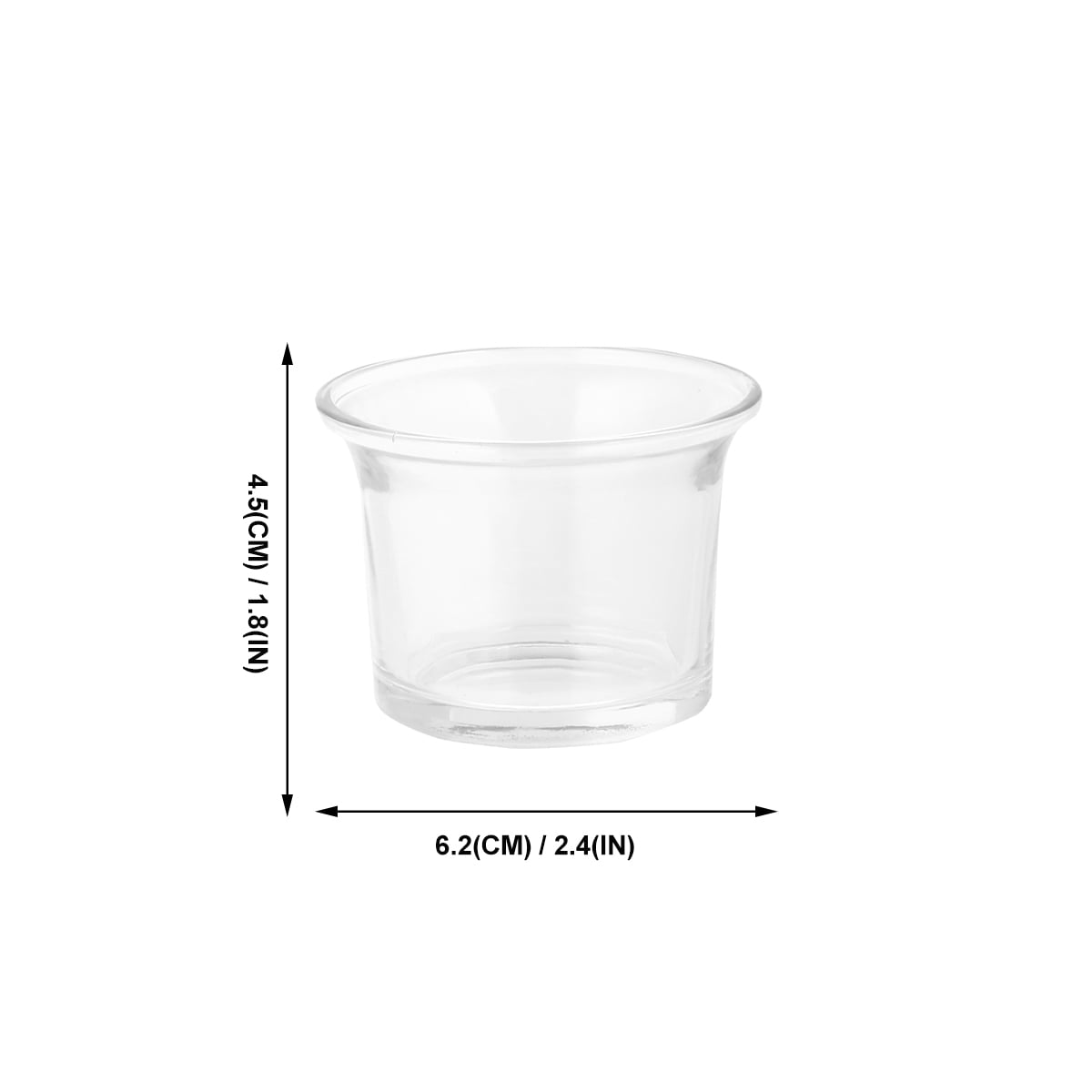 WHAMVOX Clear Glass Votive Candle Holders for Romantic Atmosphere Suitable for Home Decor Party Wedding 10 Pieces - Image 4