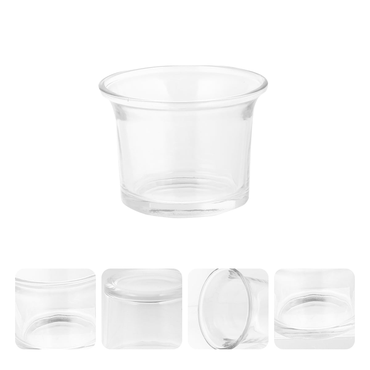 WHAMVOX Clear Glass Votive Candle Holders for Romantic Atmosphere Suitable for Home Decor Party Wedding 10 Pieces - Image 5