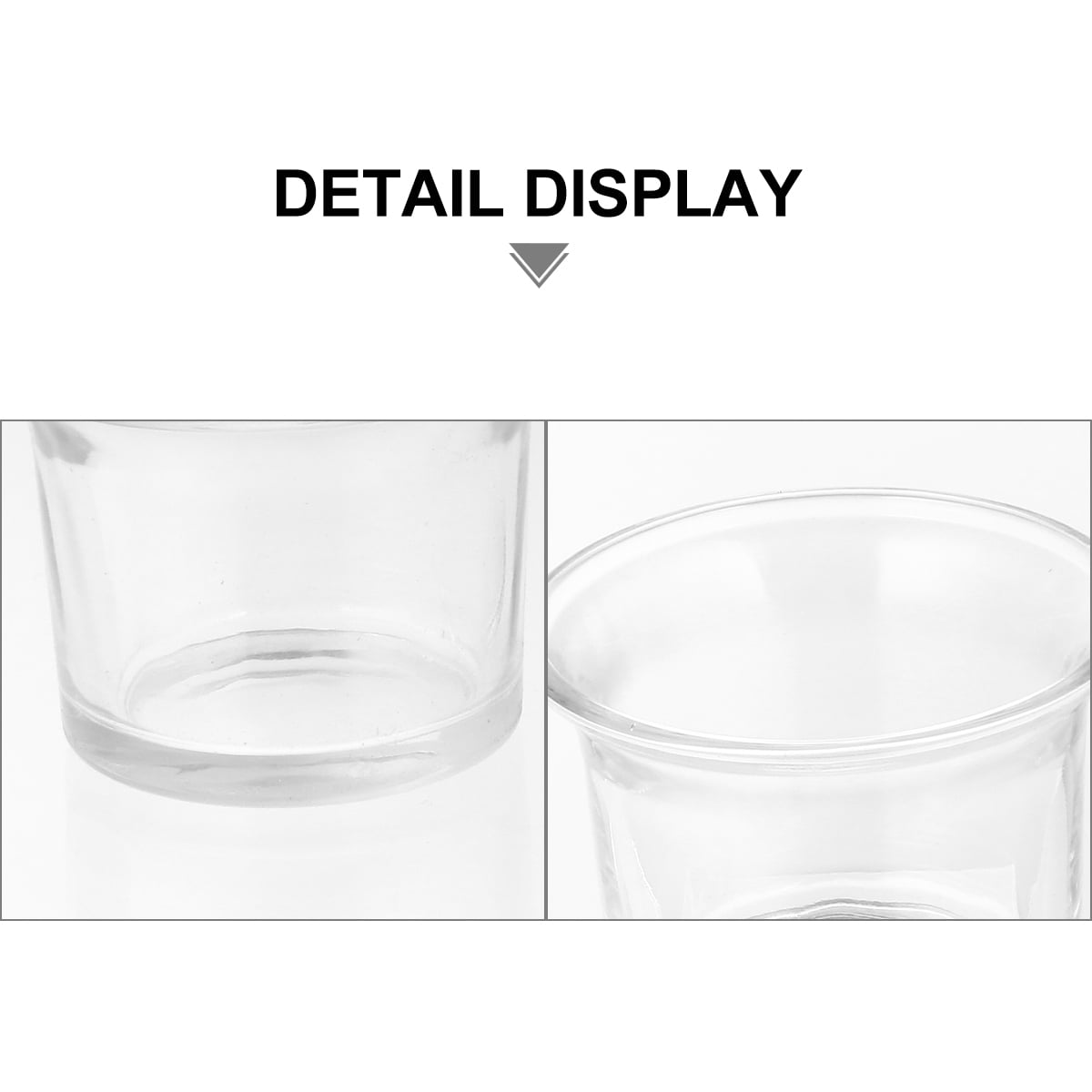 WHAMVOX Clear Glass Votive Candle Holders for Romantic Atmosphere Suitable for Home Decor Party Wedding 10 Pieces - Image 6