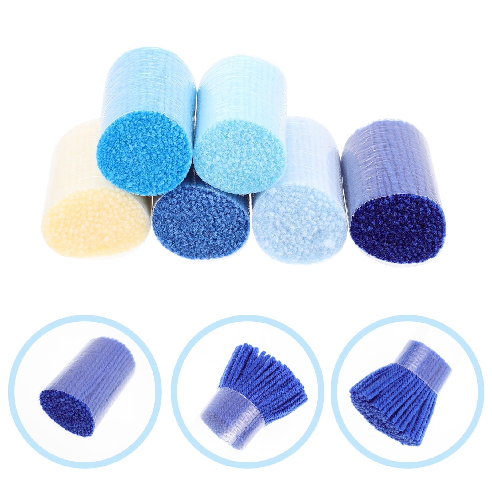 6Pcs Latch Hook Yarn DIY Rug Yarn Decorative Latch Hook Yarn Carpet Embroidery Supply 6X4X4CM As Shown - Image 3