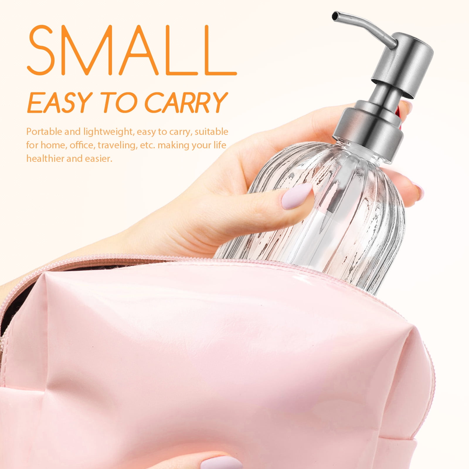 HOOWIFFY shower gel dispenser bottle Lotion Bottle Glass Reusability Household Users Home 1Pcs - Image 6