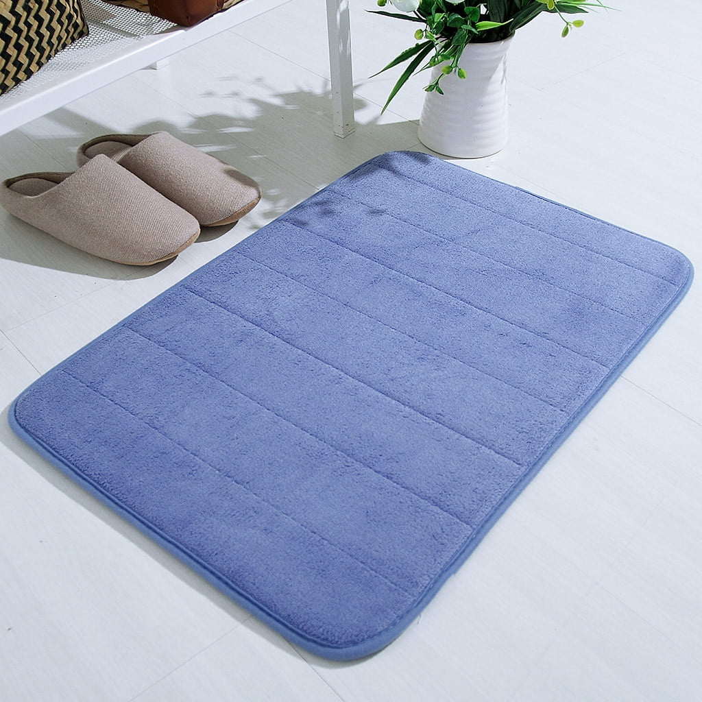 Lksixu Water Absorbent Shower Mat, Thick Bath Rugs for Bathroom Non Slip Ultra Soft Bathroom Rugs for Bathroom Floor & Tub(17 X 24in) 17