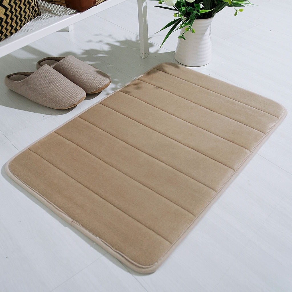 Lksixu Water Absorbent Shower Mat, Thick Bath Rugs for Bathroom Non Slip Ultra Soft Bathroom Rugs for Bathroom Floor & Tub(17 X 24in) 17