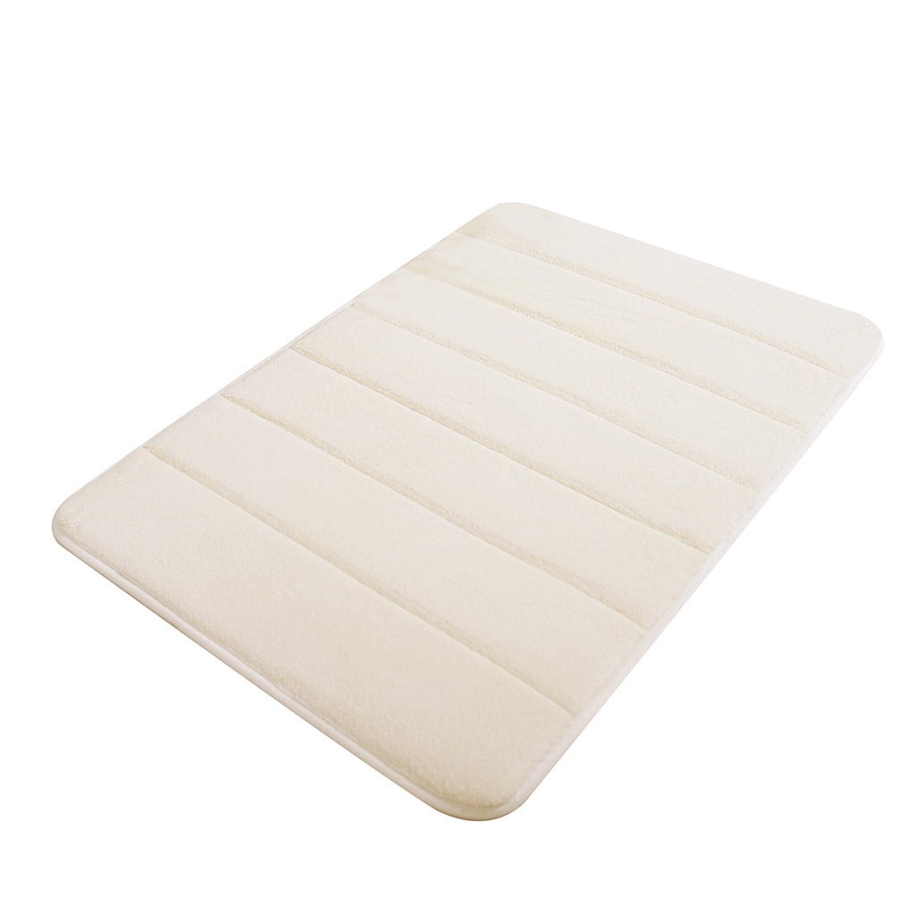 Lksixu Water Absorbent Shower Mat, Thick Bath Rugs for Bathroom Non Slip Ultra Soft Bathroom Rugs for Bathroom Floor & Tub(17 X 24in) 17