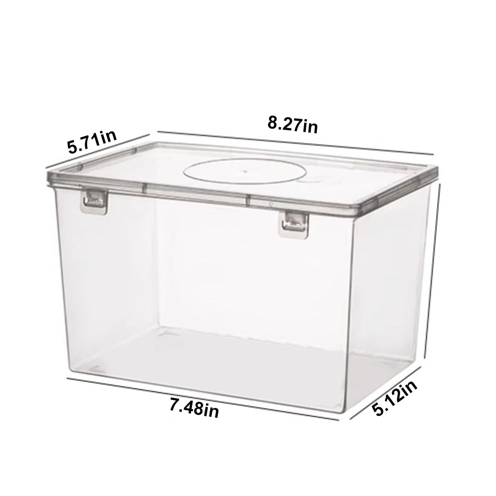 Lksixu Storage Bins with Lids Airtight Bread Storage Containers Bread Bin Plastic Reusable Loaf Cake Clear Bread Dispenser Fresh Bread Organizer Bin （7.48×5.12 in） - Image 3