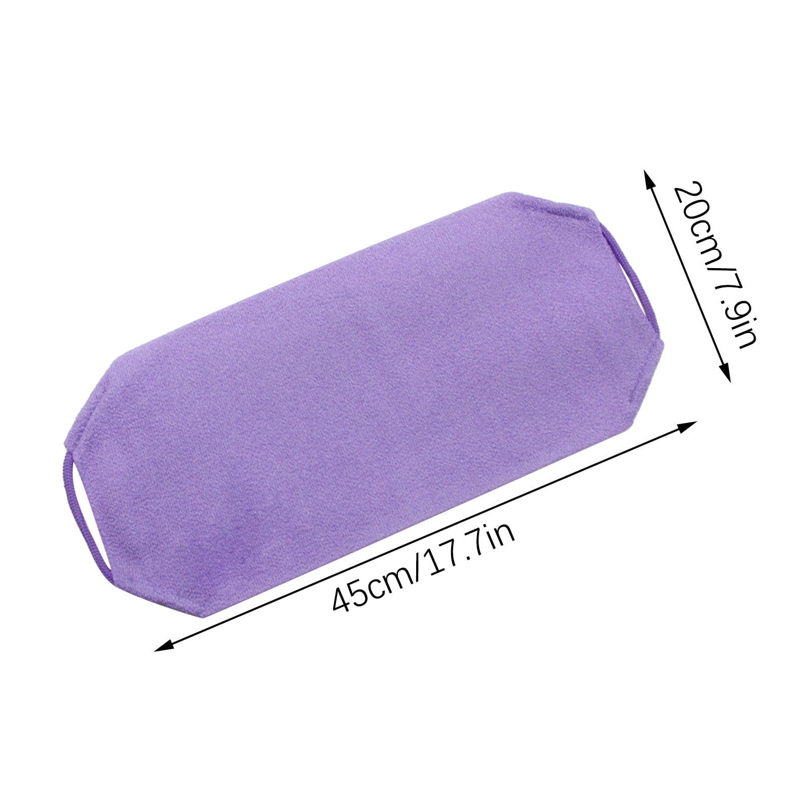 Chmadoxn Back Scrub for Shower Exfoliating Washcloth Back Cloth Body Extended Length Scrub Towel Nylon Exfoliating Stretchable Pull Strap Wash Cloth for Bath Body Scrub Washcloth 17.7×7.9 in Purple - Image 3
