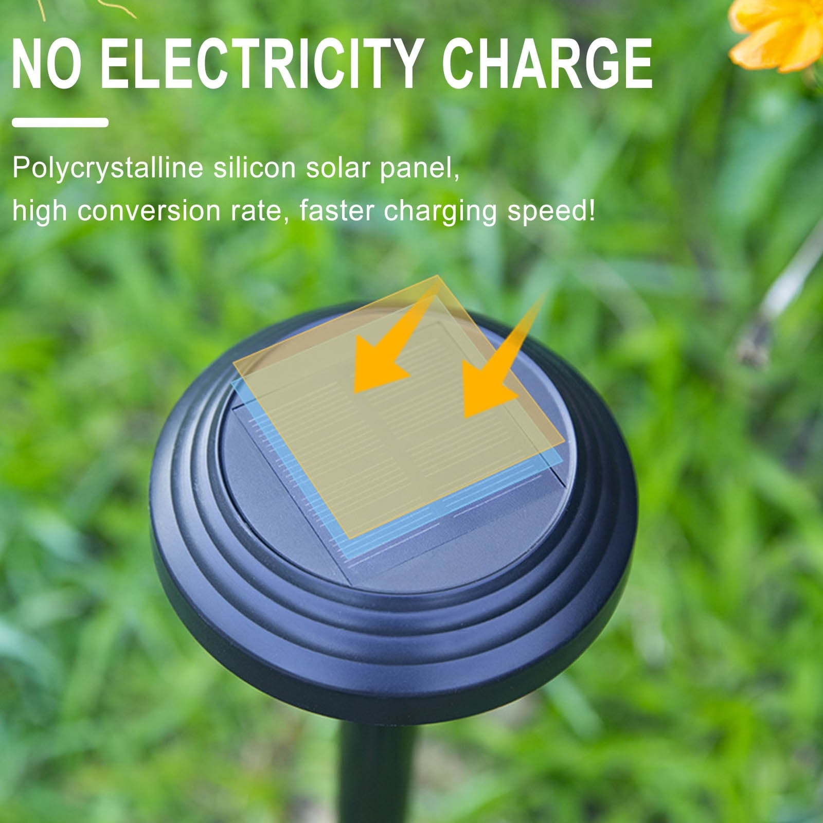 Darzheoy Solar Outdoor Lights, Solar Pathway Lights Outdoor, Solar Powered Garden Yard Lights for Walkway Sidewalk Driveway, Maintain 10 Hours of Lighting (2 Pack) 2 Pack Black - Image 8