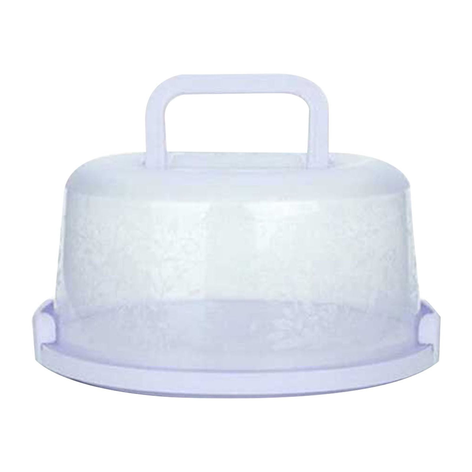 Lksixu Cake Box Round Cake Stand with Lid and Foldable Handle 10 Inch Portable Cake Container Cake Ornaments, Suitable for Storage Birthday Cakes Cupcakes Nuts Fruits 10.14×8.58×4.88in Green - Image 4