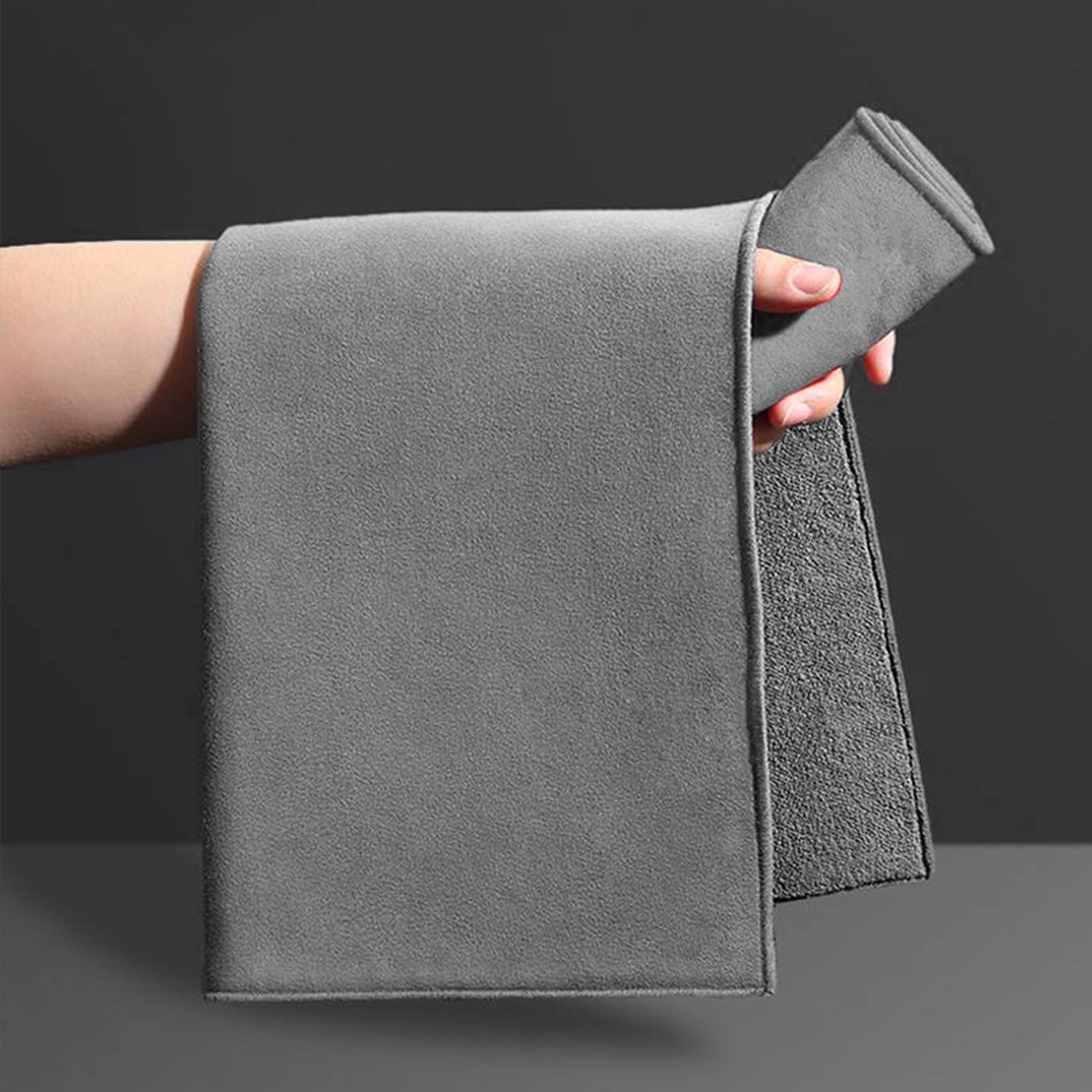 Chmadoxn Screens Cleaning Microfiber Cloth,Streak Free Lint Free Large Rag for TV, Computer, Camera Lenses, Eyeglasses, Phones, Electronics Devices & All Delicate Surface 11.81×11.81 in Gray - Image 2