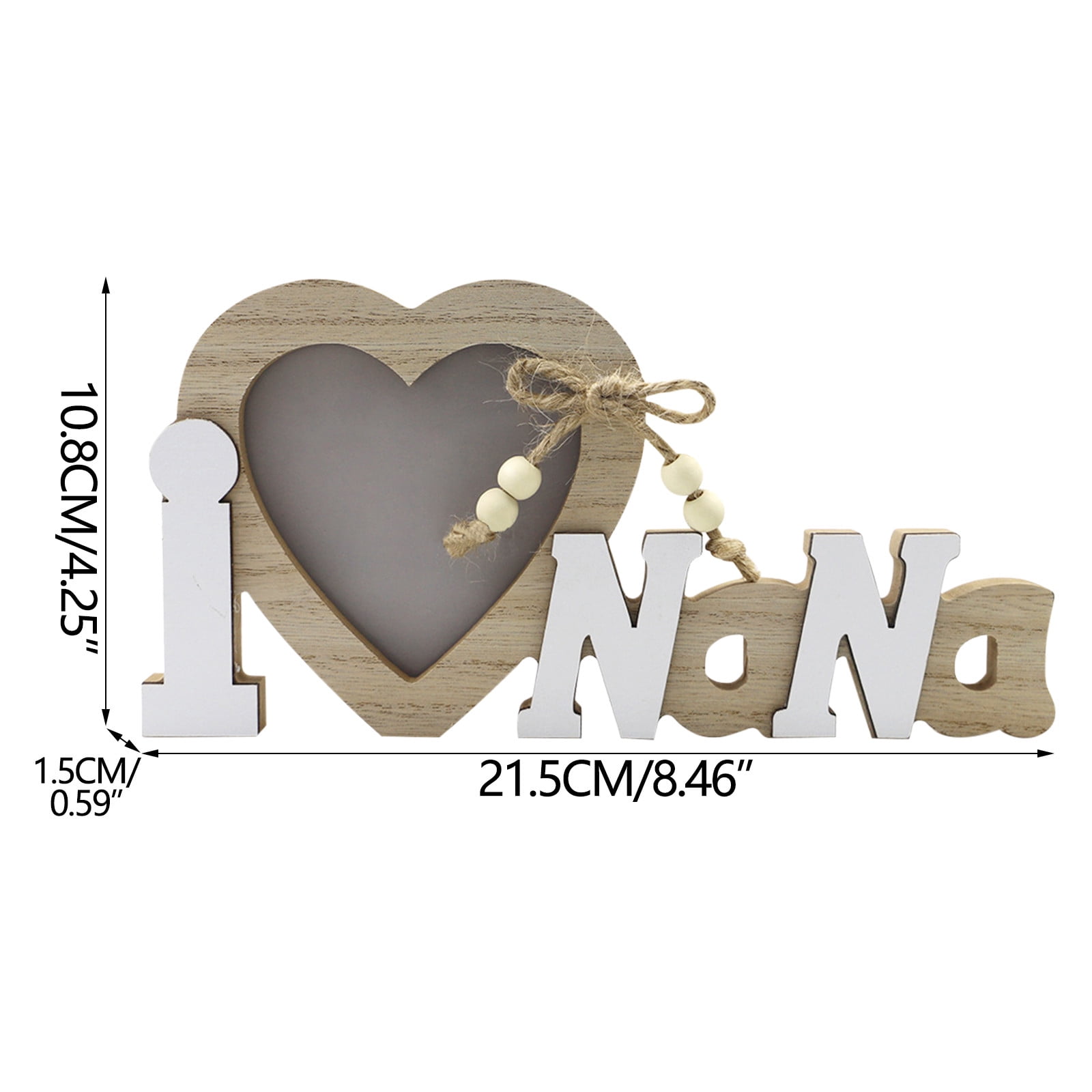 Chmadoxn Mr & Mrs Love Picture Frame for Wedding,Wooden Heart Shape Wedding Decor for Reception, Ceremony and Anniversary Party Valentine'S Day Valentines Day Gifts As Show D - Image 5
