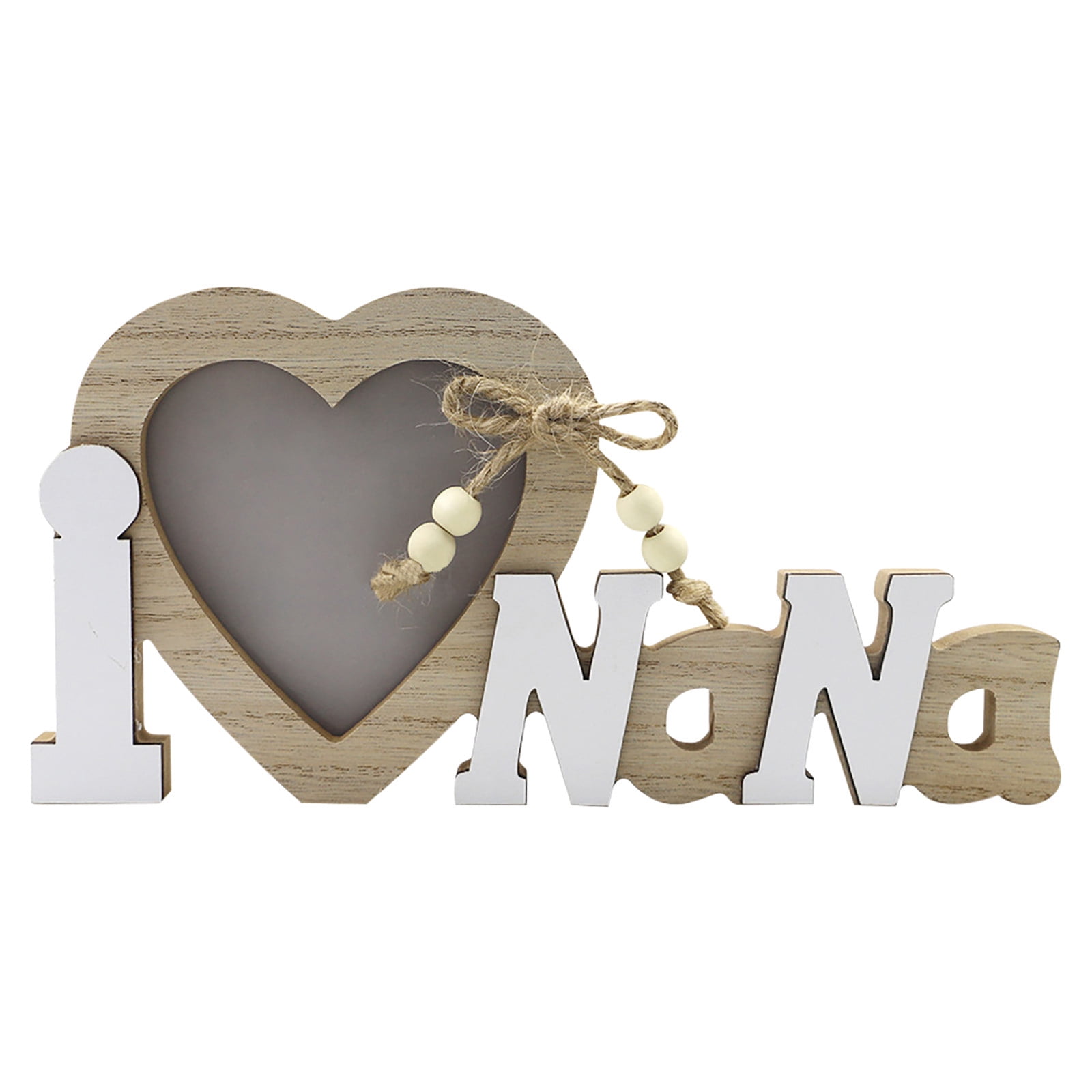 Chmadoxn Mr & Mrs Love Picture Frame for Wedding,Wooden Heart Shape Wedding Decor for Reception, Ceremony and Anniversary Party Valentine'S Day Valentines Day Gifts As Show H - Image 1