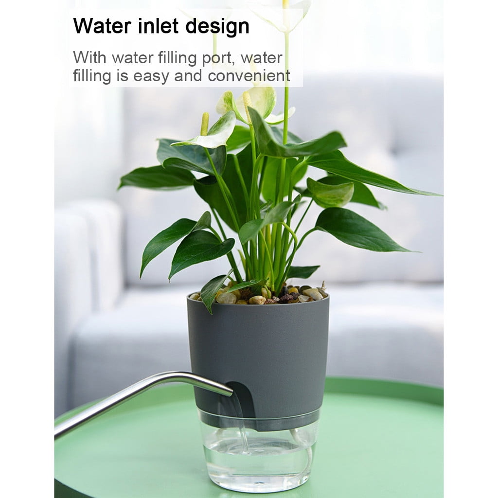 Darzheoy Self Watering Planter, 4 Inch Self Watering Pots for Indoor Plants, Self Watering Planters with Wick Rope for All House Herbs, Plants, Violets and Dahlias White - Image 8