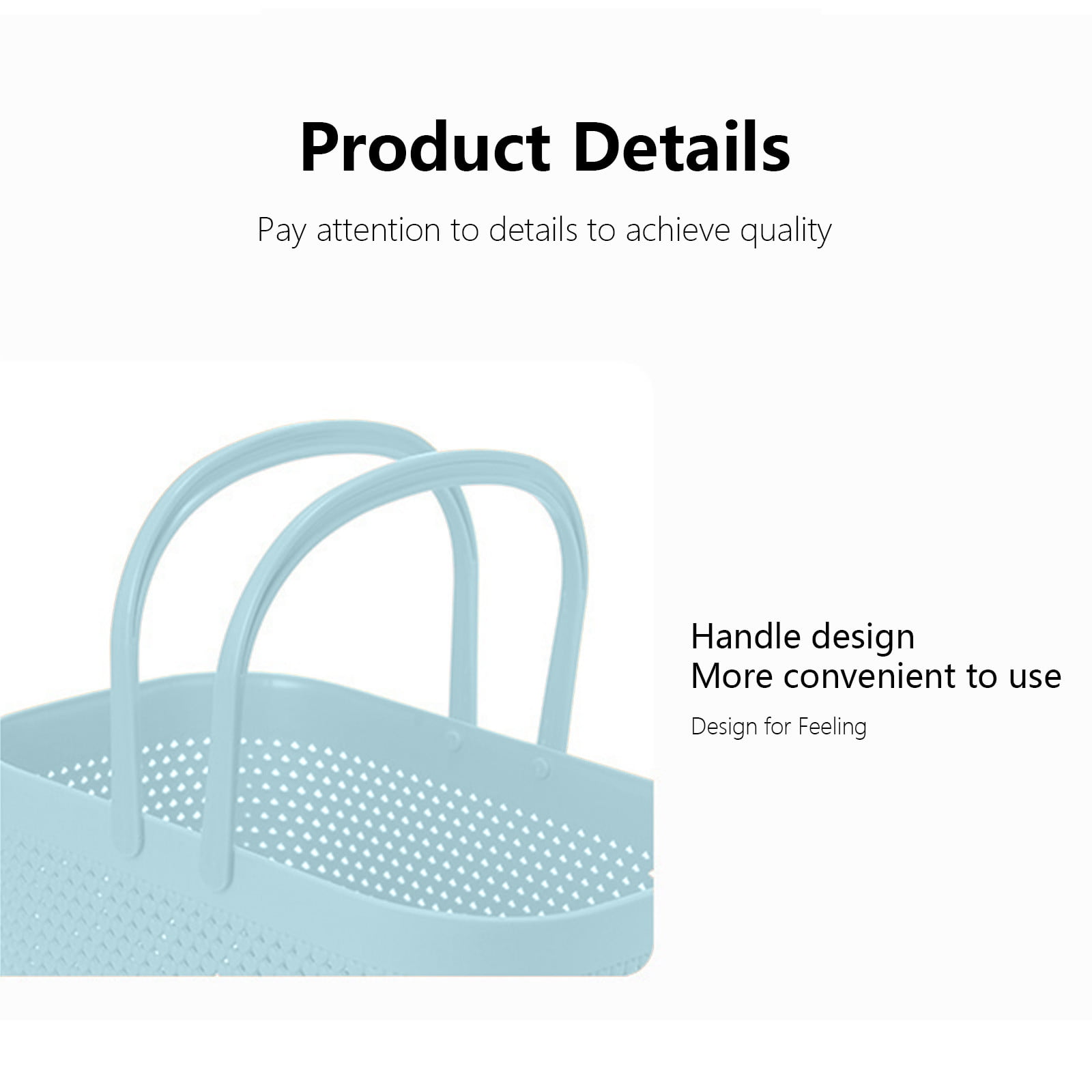 Chmadoxn Portable Shower Tote Plastic Storage Basket with Handle Box Organizer Bin for Bathroom, Pantry, Kitchen, College Dorm (11.22×7.09×7.09 inch) As Show Green - Image 4