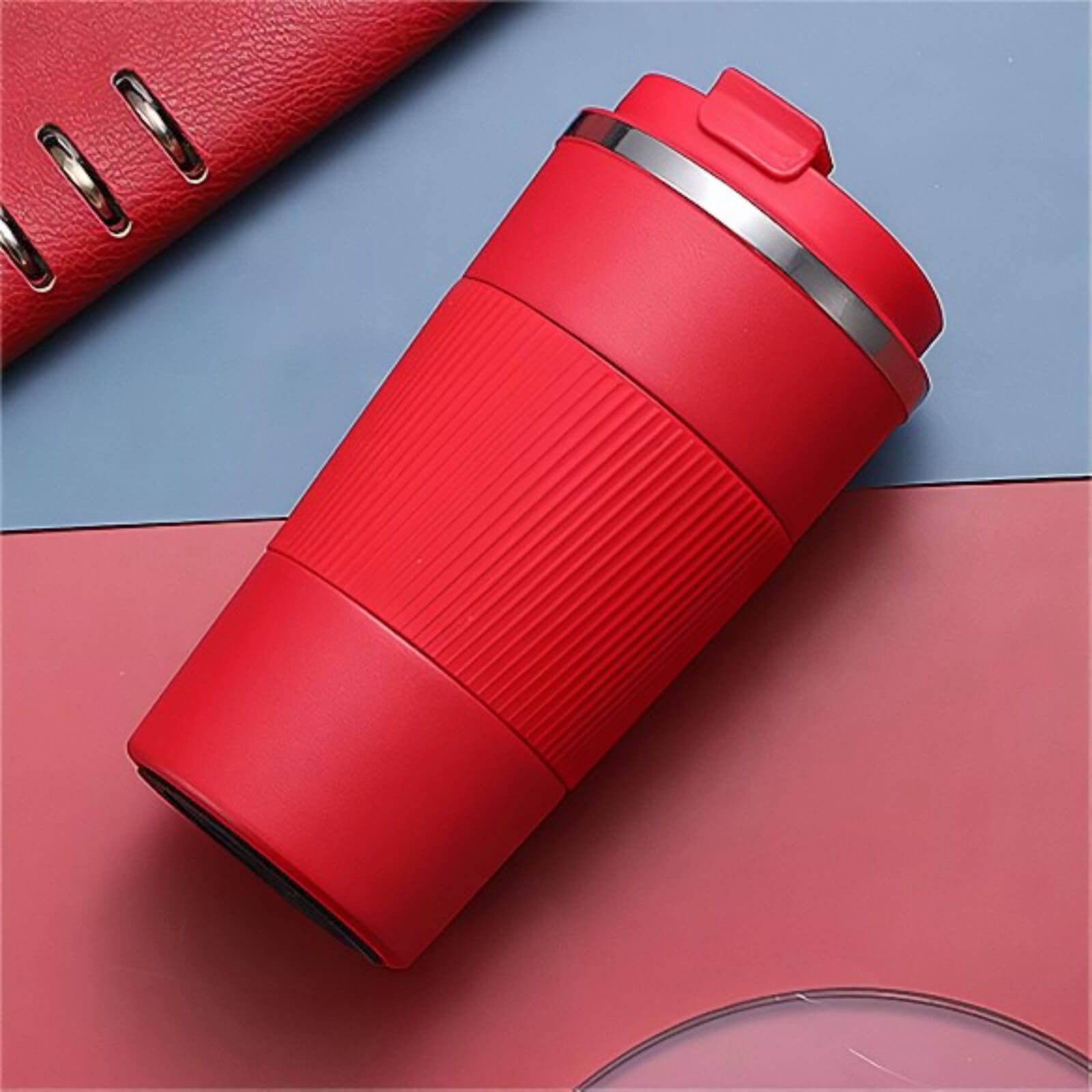 Chmadoxn Car Coffee Cup 510ml Travel Mug Stainless Steel Thermal Insulated Coffee Cup - Vacuum Insulation Water Bottle for Hot and Cold Water Coffee and Tea Black Mug Cafeteria Coffee Cup with Lid 3.46×6.69 in Green - Image 4