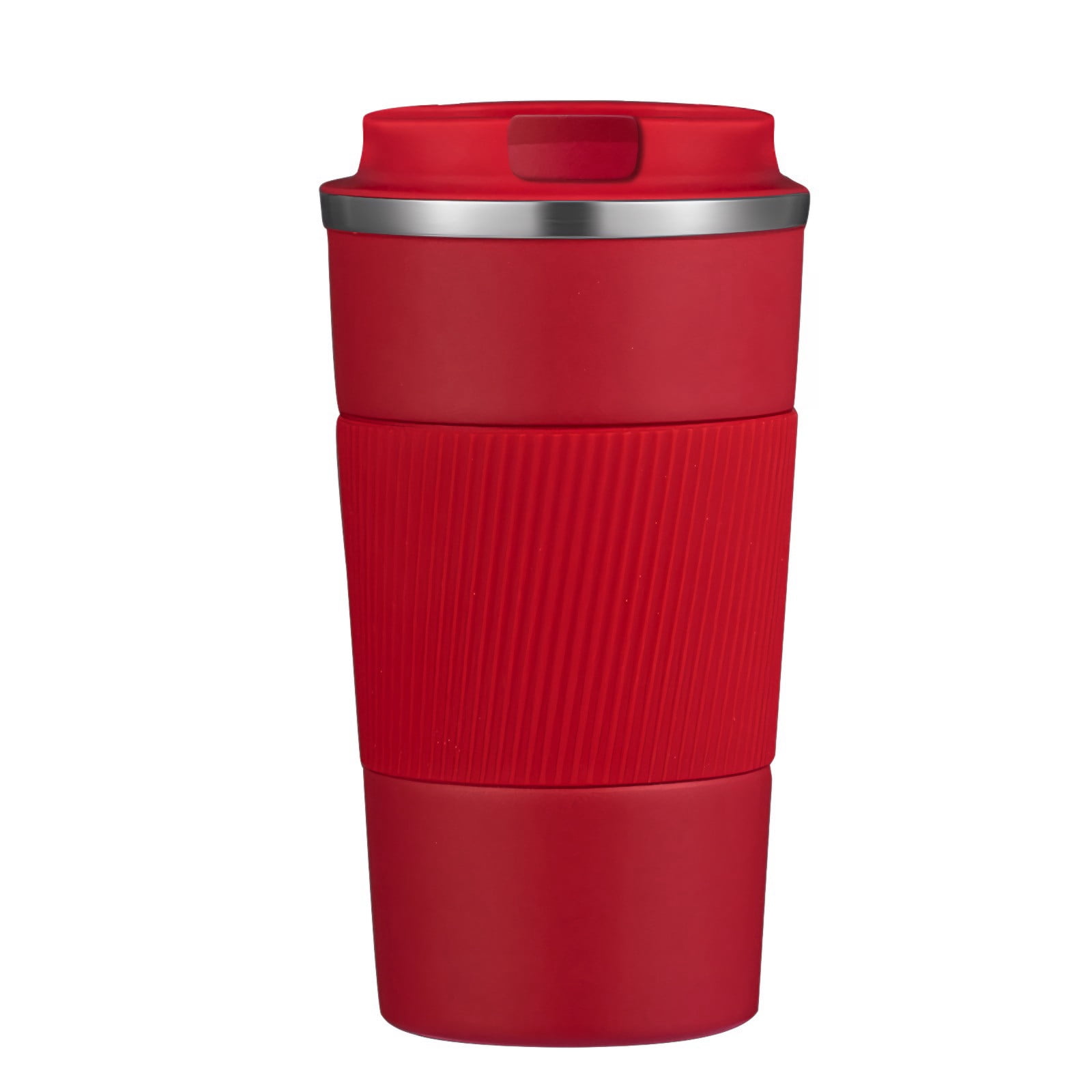 Chmadoxn Car Coffee Cup 510ml Travel Mug Stainless Steel Thermal Insulated Coffee Cup - Vacuum Insulation Water Bottle for Hot and Cold Water Coffee and Tea Black Mug Cafeteria Coffee Cup with Lid 3.46×6.69 in White - Image 1
