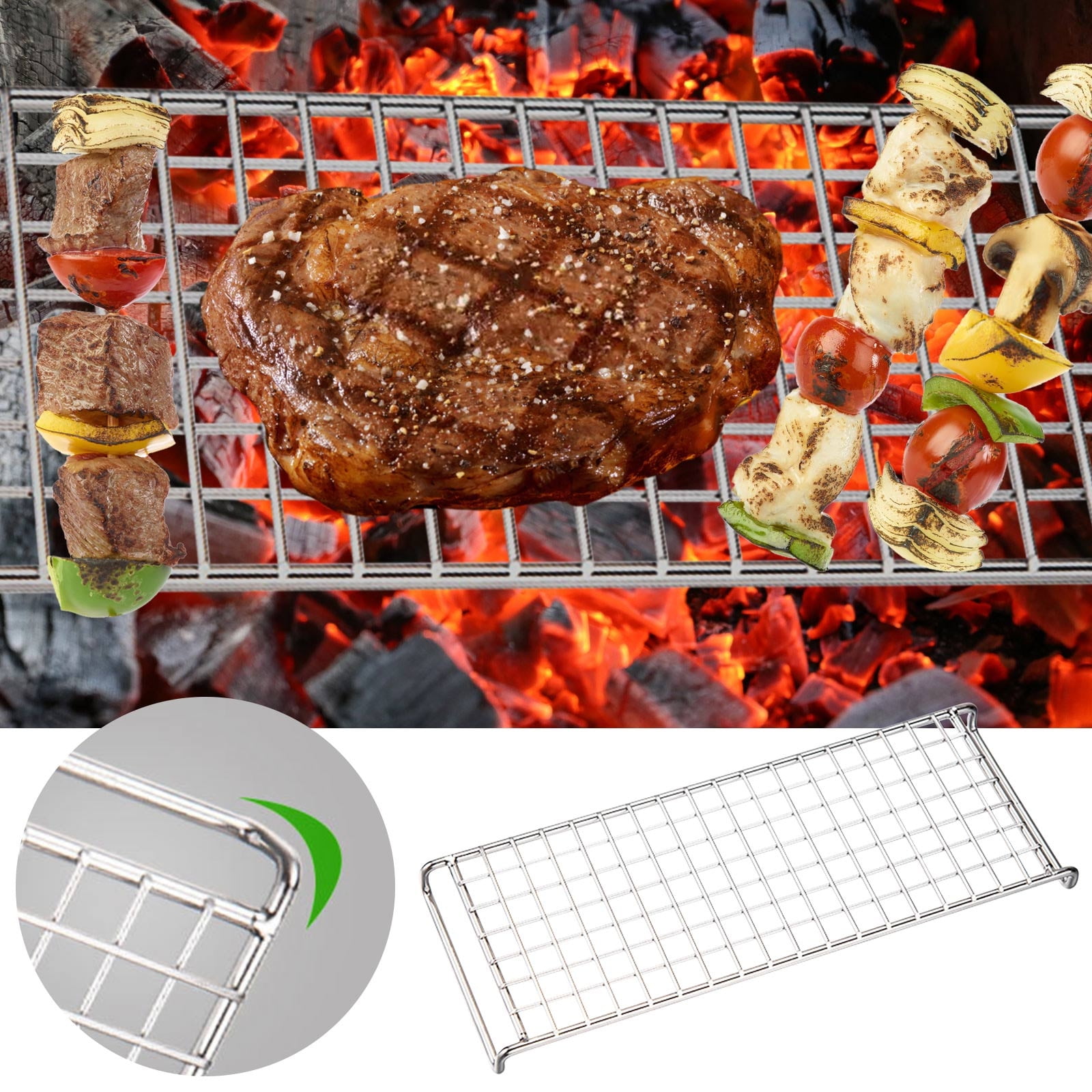 Chmadoxn Cooling Rack, Stainless Steel Mini Cooling Rack for Baking, 9.4×3.5×0.8 inch, Metal Cake Rack, Cooling Rack for Small Baking Trays and Toasters, Non-Toxic & Rustproof - Image 2