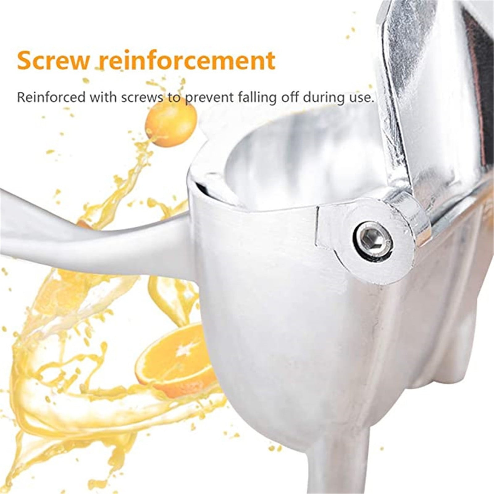 Chmadoxn Extra Large Lemon Squeezer Stainless Steel - Easy Squeeze Heavy Duty Lemon Juicer Hand Press - Ergonomic Citrus Squeezer & Fruit Juicer for Small Oranges, Lemon & Limes (7.9×1.2 inch) As Show C - Image 5
