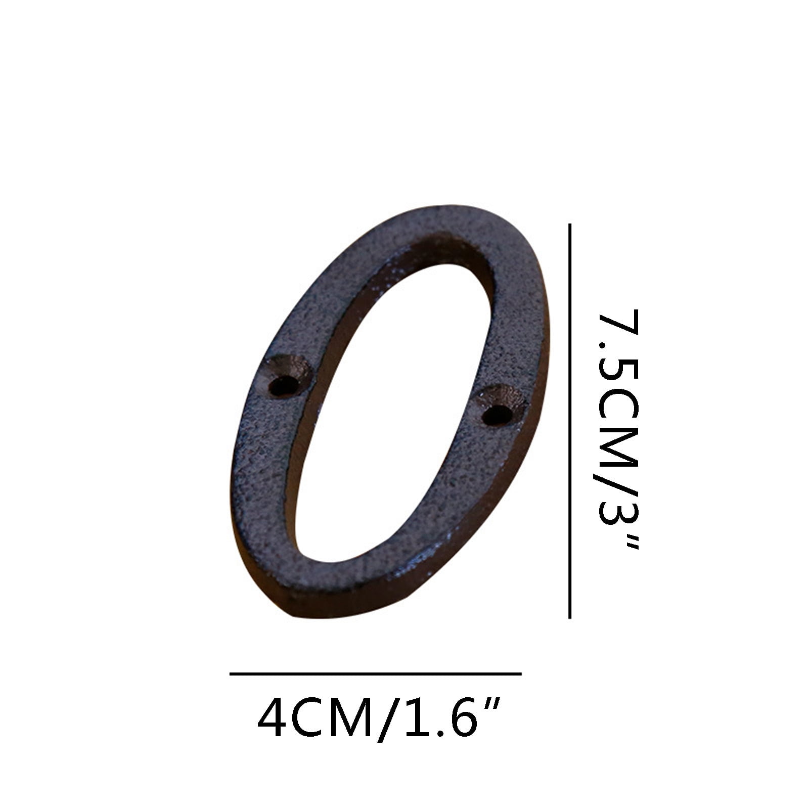 Darzheoy 3 inch Iron House Number, Iron Black House Numbers for Outside, Metal Mailbox Numbers for Outside, Home Address Numbers for House, Matching Screws A - Image 2
