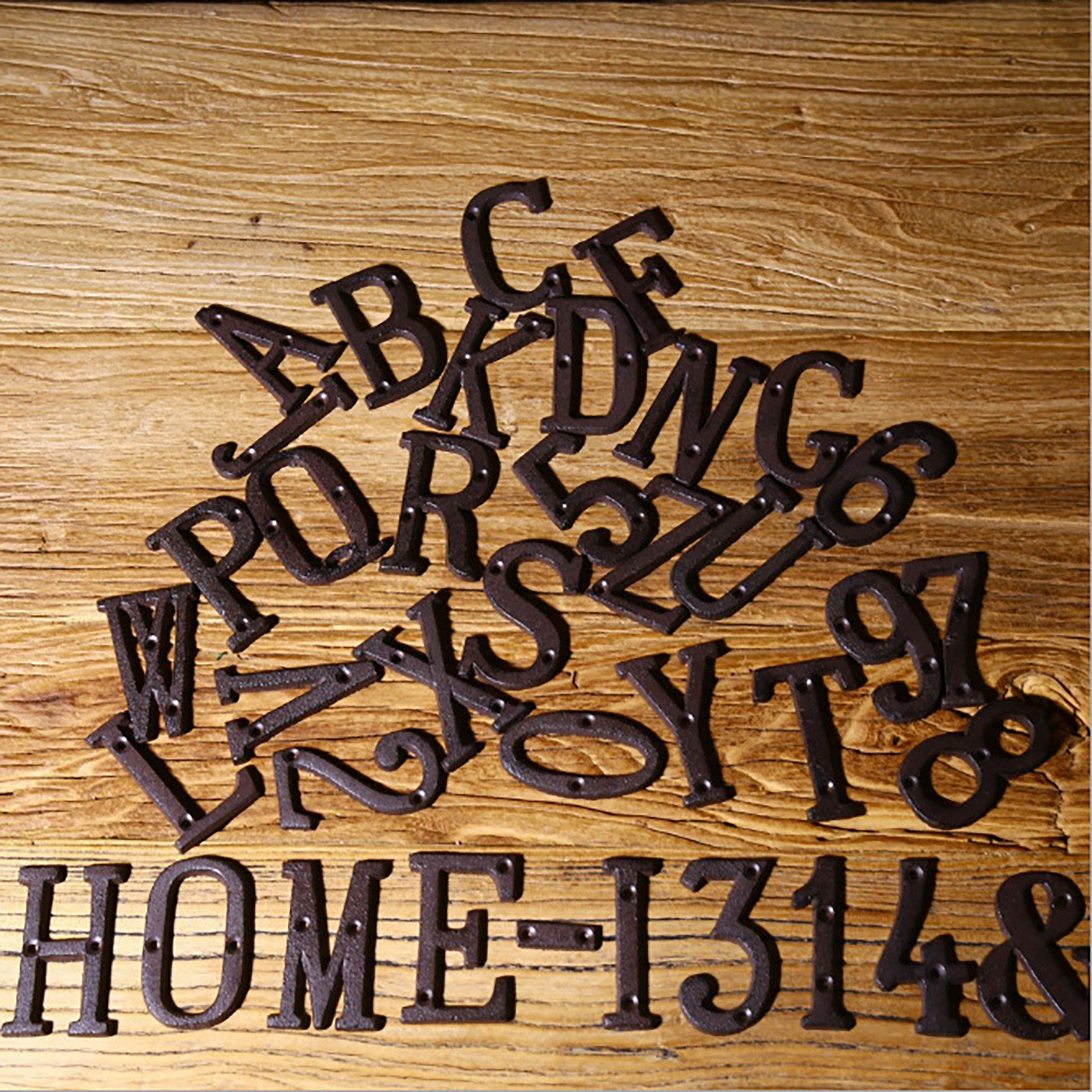 Darzheoy 3 inch Iron House Number, Iron Black House Numbers for Outside, Metal Mailbox Numbers for Outside, Home Address Numbers for House, Matching Screws A - Image 5