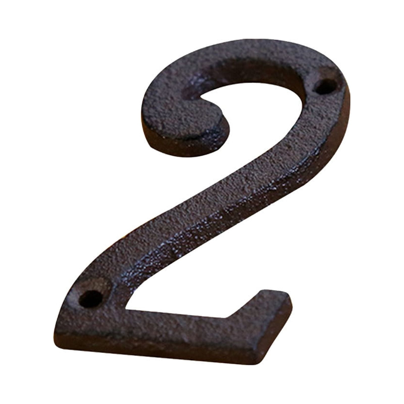 Darzheoy 3 inch Iron House Number, Iron Black House Numbers for Outside, Metal Mailbox Numbers for Outside, Home Address Numbers for House, Matching Screws C - Image 1