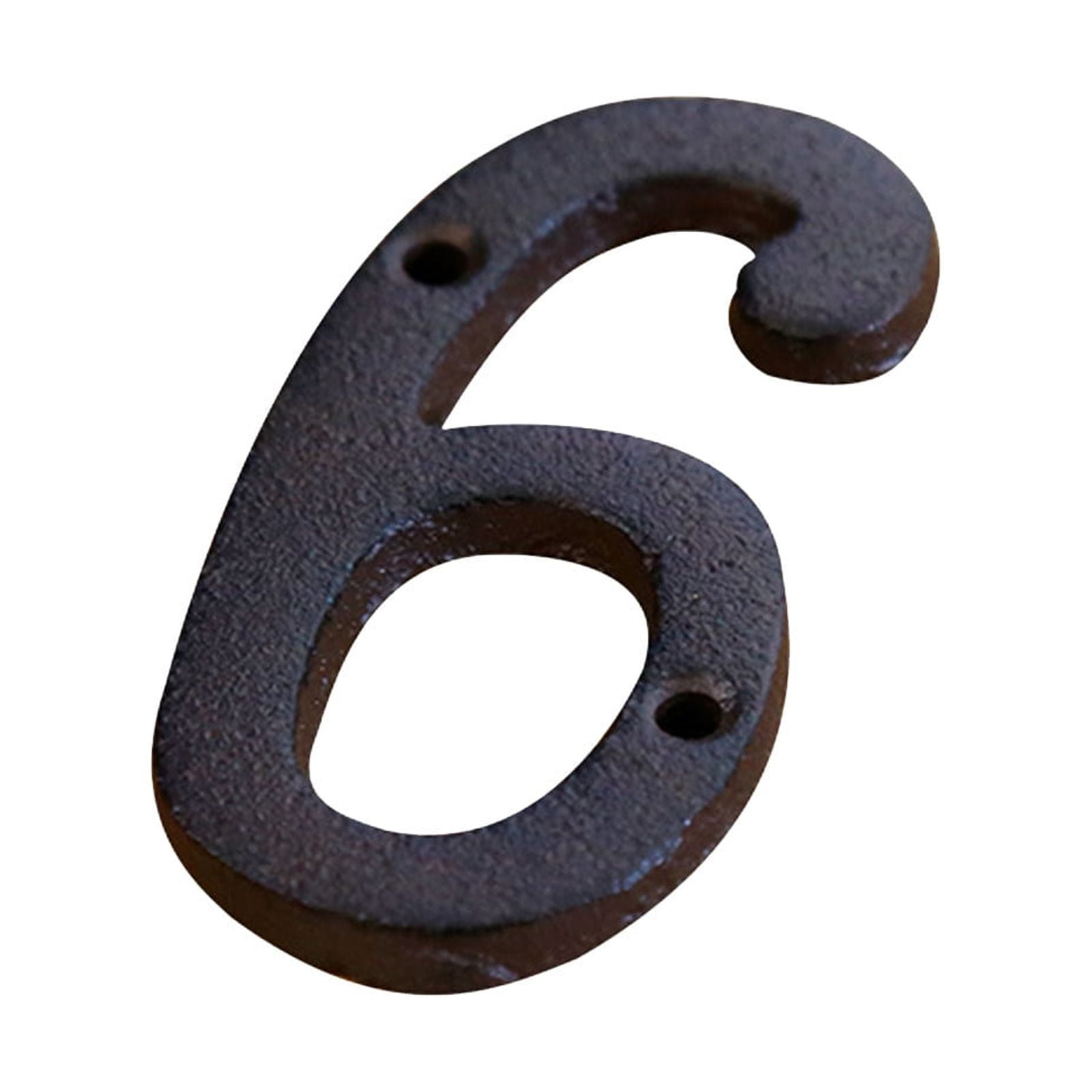 Darzheoy 3 inch Iron House Number, Iron Black House Numbers for Outside, Metal Mailbox Numbers for Outside, Home Address Numbers for House, Matching Screws G - Image 1