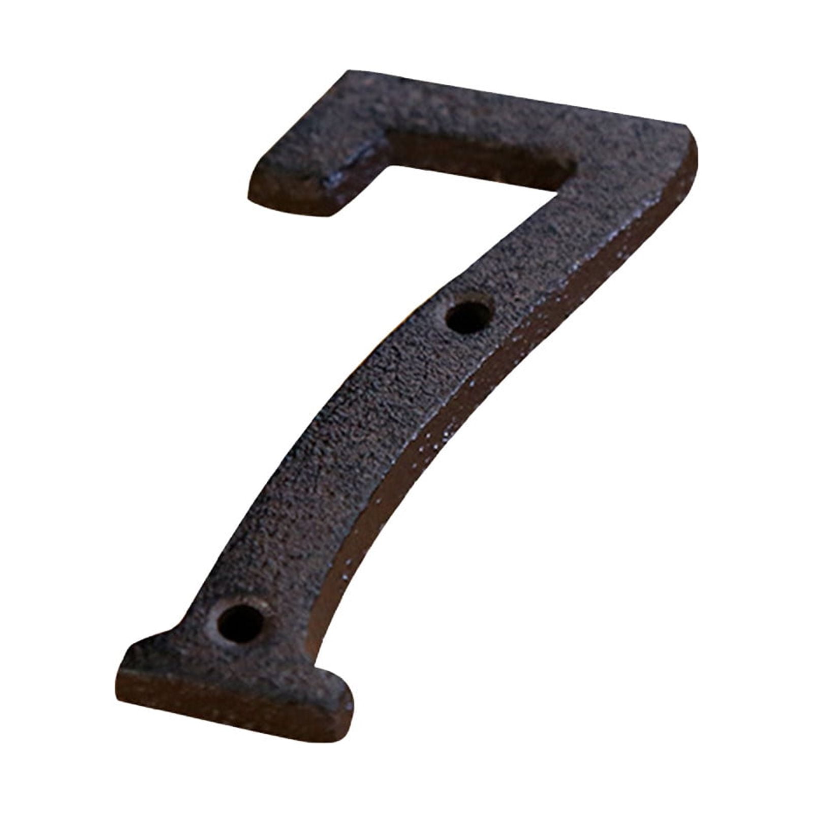 Darzheoy 3 inch Iron House Number, Iron Black House Numbers for Outside, Metal Mailbox Numbers for Outside, Home Address Numbers for House, Matching Screws H - Image 1