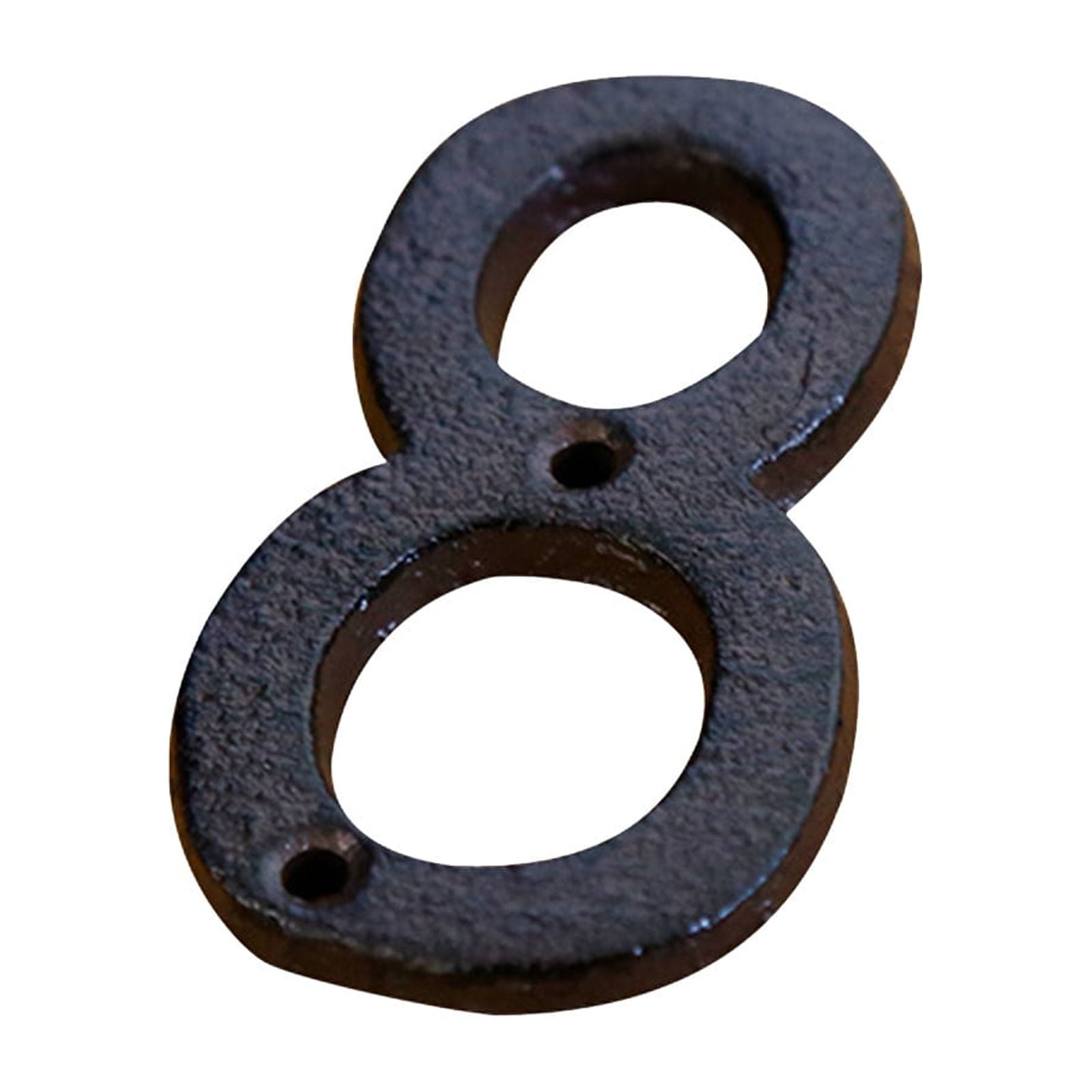Darzheoy 3 inch Iron House Number, Iron Black House Numbers for Outside, Metal Mailbox Numbers for Outside, Home Address Numbers for House, Matching Screws I - Image 1