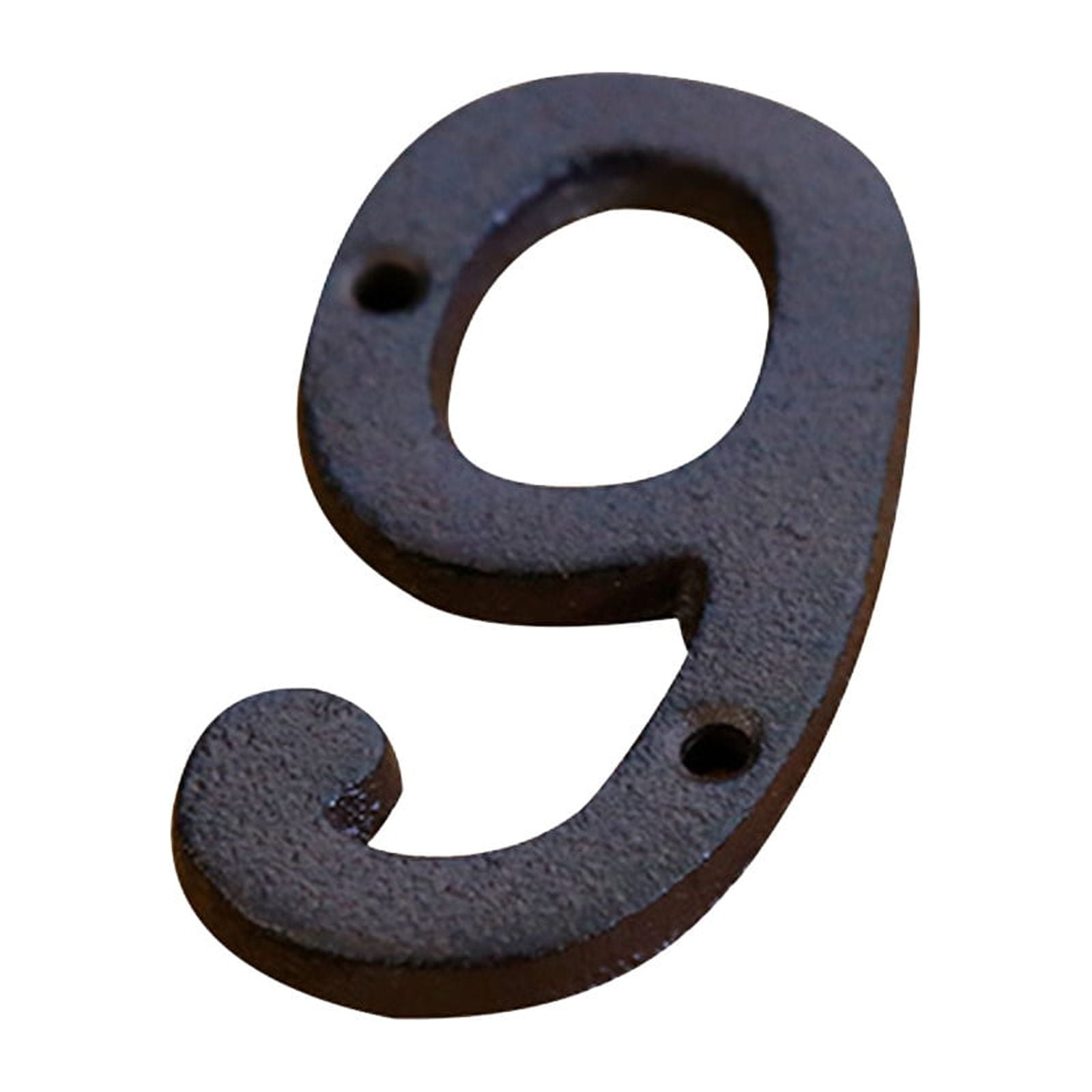 Darzheoy 3 inch Iron House Number, Iron Black House Numbers for Outside, Metal Mailbox Numbers for Outside, Home Address Numbers for House, Matching Screws J - Image 1