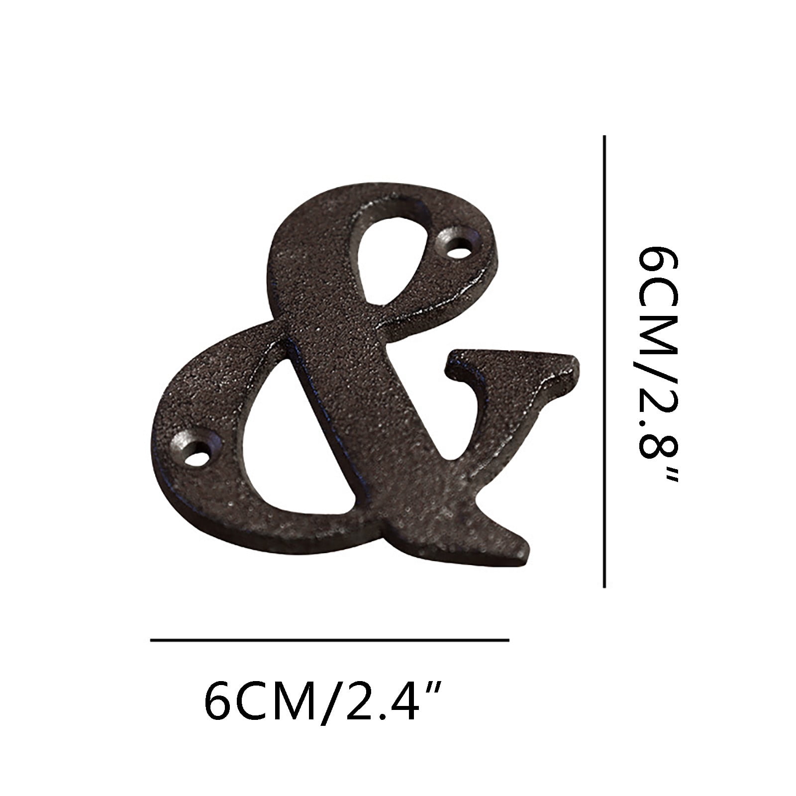 Darzheoy 3 inch Iron House Number, Iron Black House Numbers for Outside, Metal Mailbox Numbers for Outside, Home Address Numbers for House, Matching Screws L - Image 2