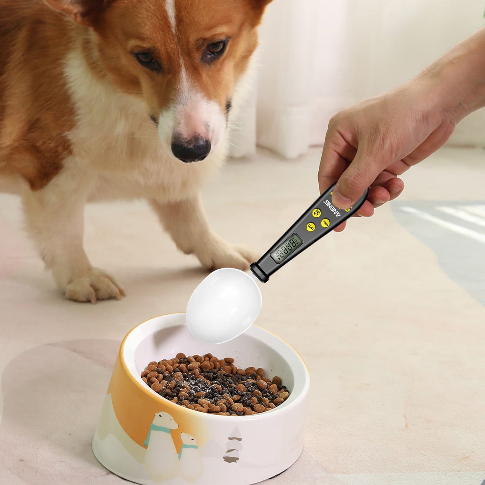 Chmadoxn Kitchen Scale Spoon Gram Measuring Spoon, 500g/0.1g Cute Digital Weight Scale Spoon Milligram Measuring Scoop Grams Electronic Measuring Cup for Portioning Tea, Flour, Spices As Show A - Image 8