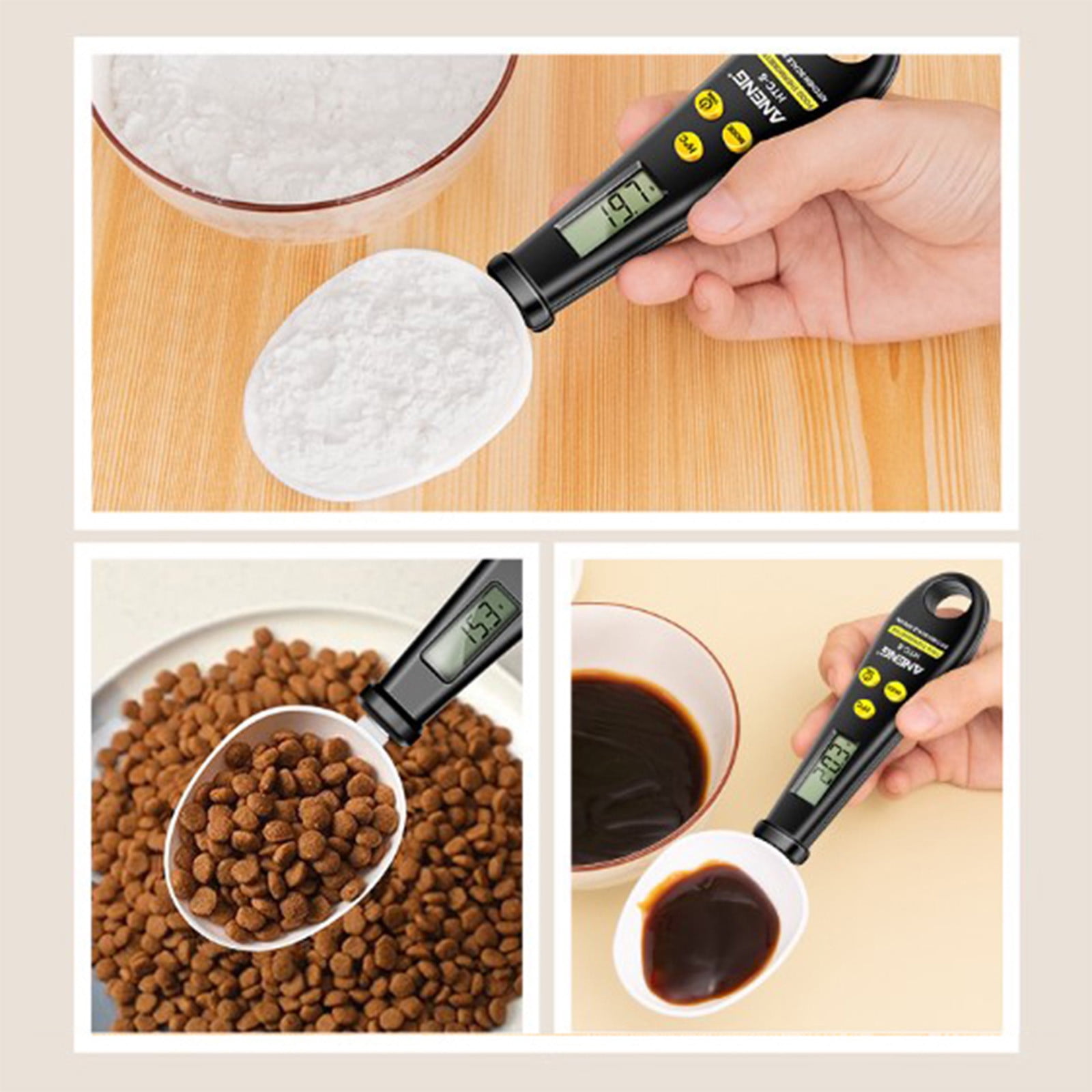 Chmadoxn Kitchen Scale Spoon Gram Measuring Spoon, 500g/0.1g Cute Digital Weight Scale Spoon Milligram Measuring Scoop Grams Electronic Measuring Cup for Portioning Tea, Flour, Spices As Show B - Image 6