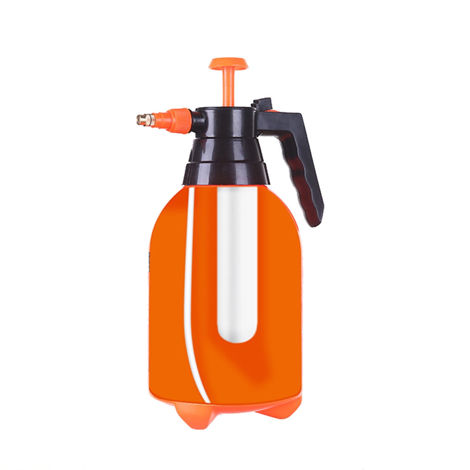 Darzheoy Handheld Garden Pump Sprayer, 2L Lawn & Garden Pressure Water Spray Bottle with Adjustable Brass Nozzle, for Plants and Other Cleaning Solutions Orange - Image 4